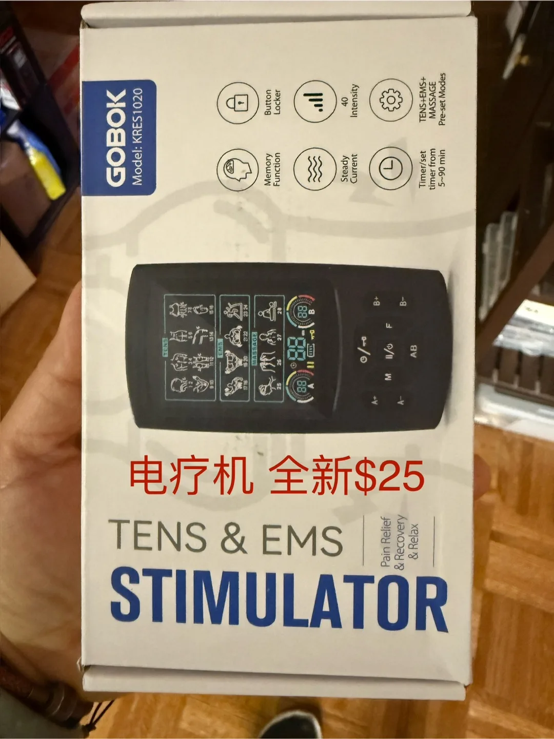 GOBOK KRES1020 TENS & EMS Stimulator - Brand New thumbnail