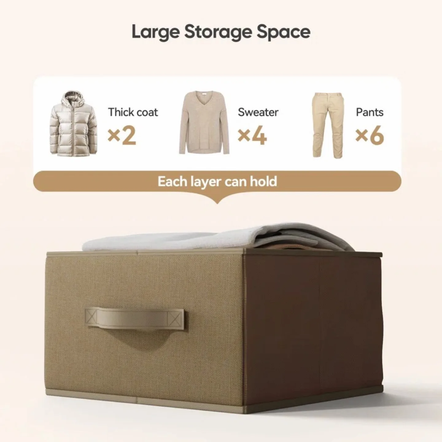 Rebrilliant Kyus 6-Tier Hanging Closet Organizer with 3 Drawers image indicator(5)