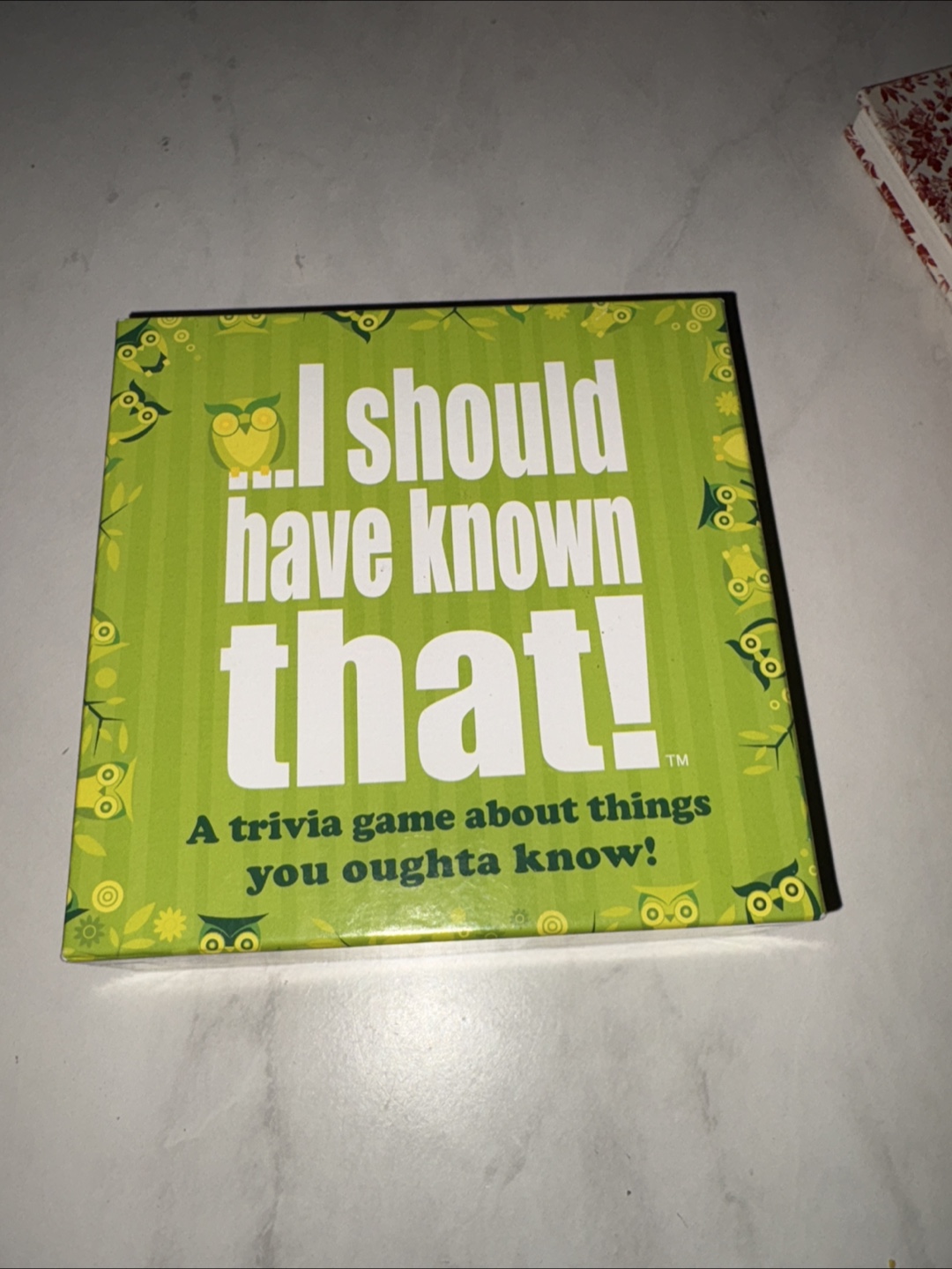 I Should Have Known That! Trivia Card Game