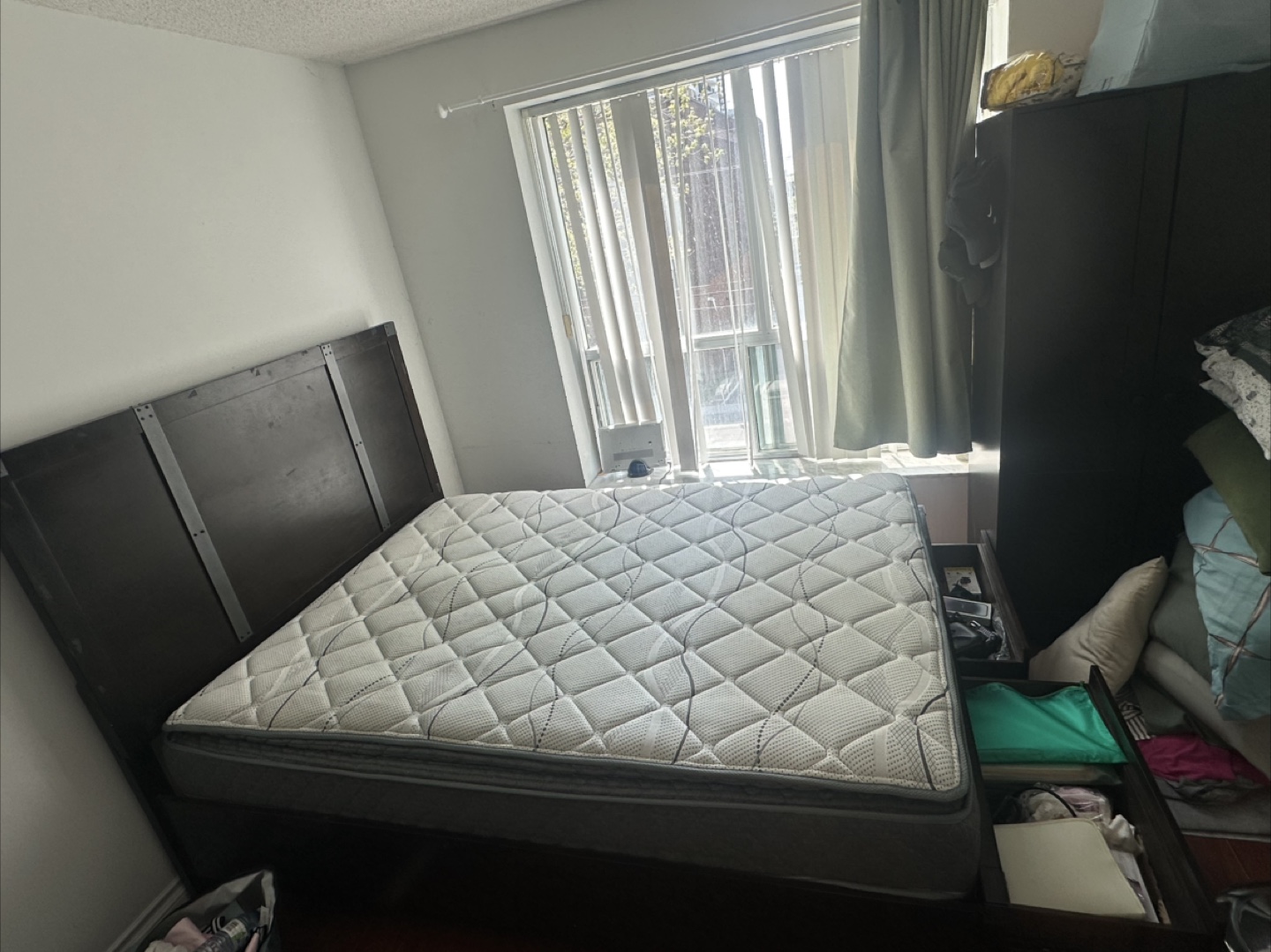 Queen Bed Frame without Mattress and Drawers - photo 4