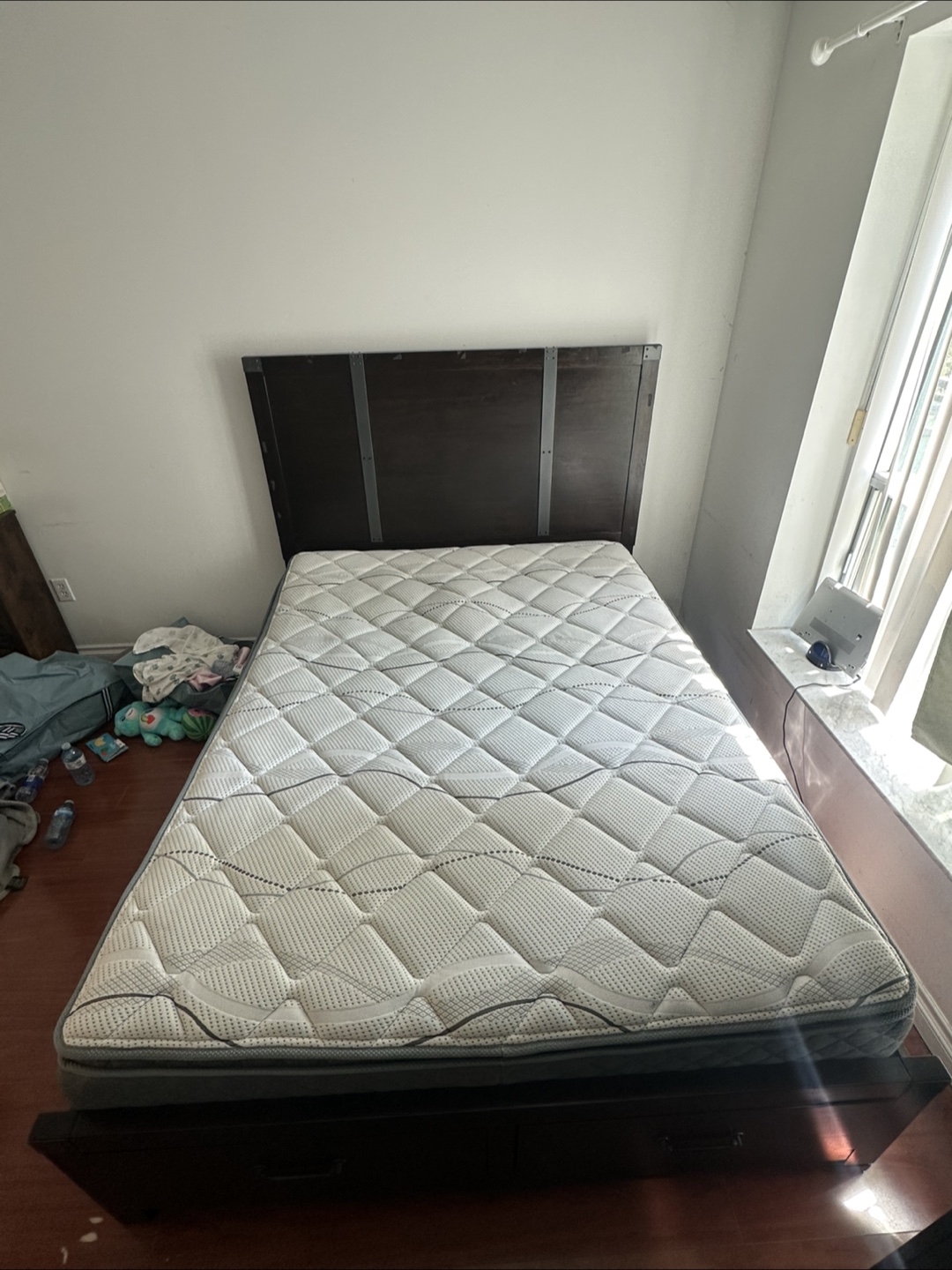 Queen Bed Frame without Mattress and Drawers - photo 3