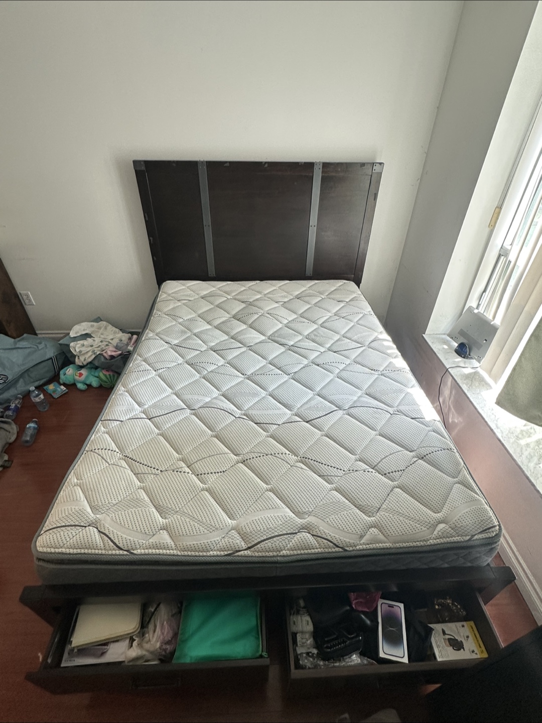 Queen Bed Frame without Mattress and Drawers - photo 2