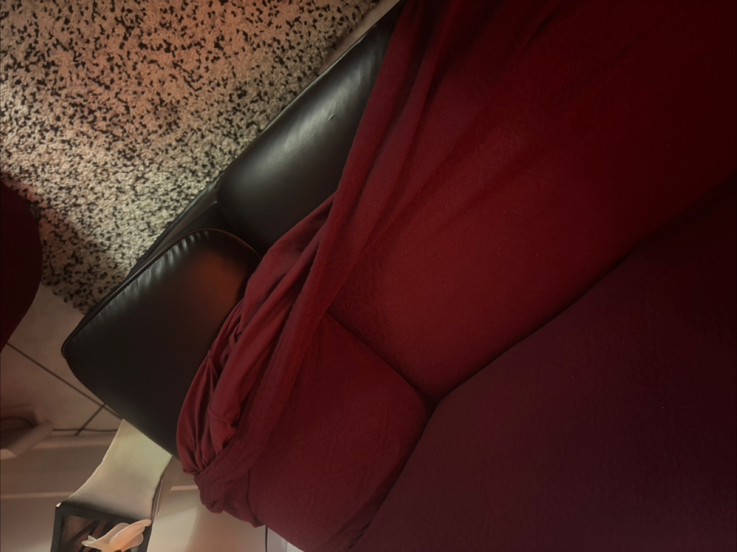 Burgundy Sofa Cover - photo 2