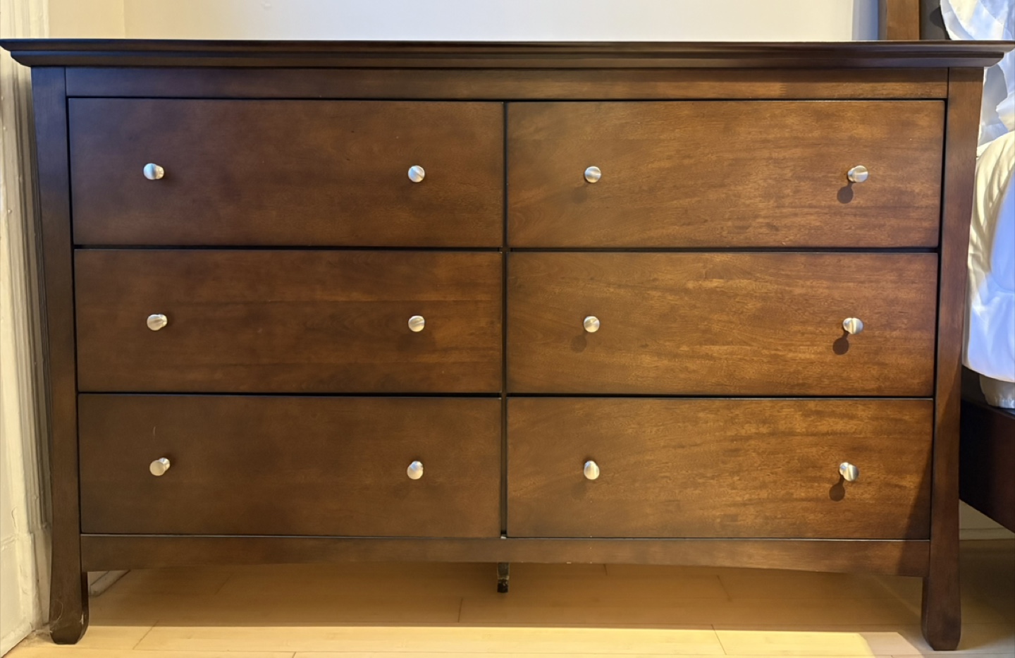 Dark Brown 6-Drawer Dresser