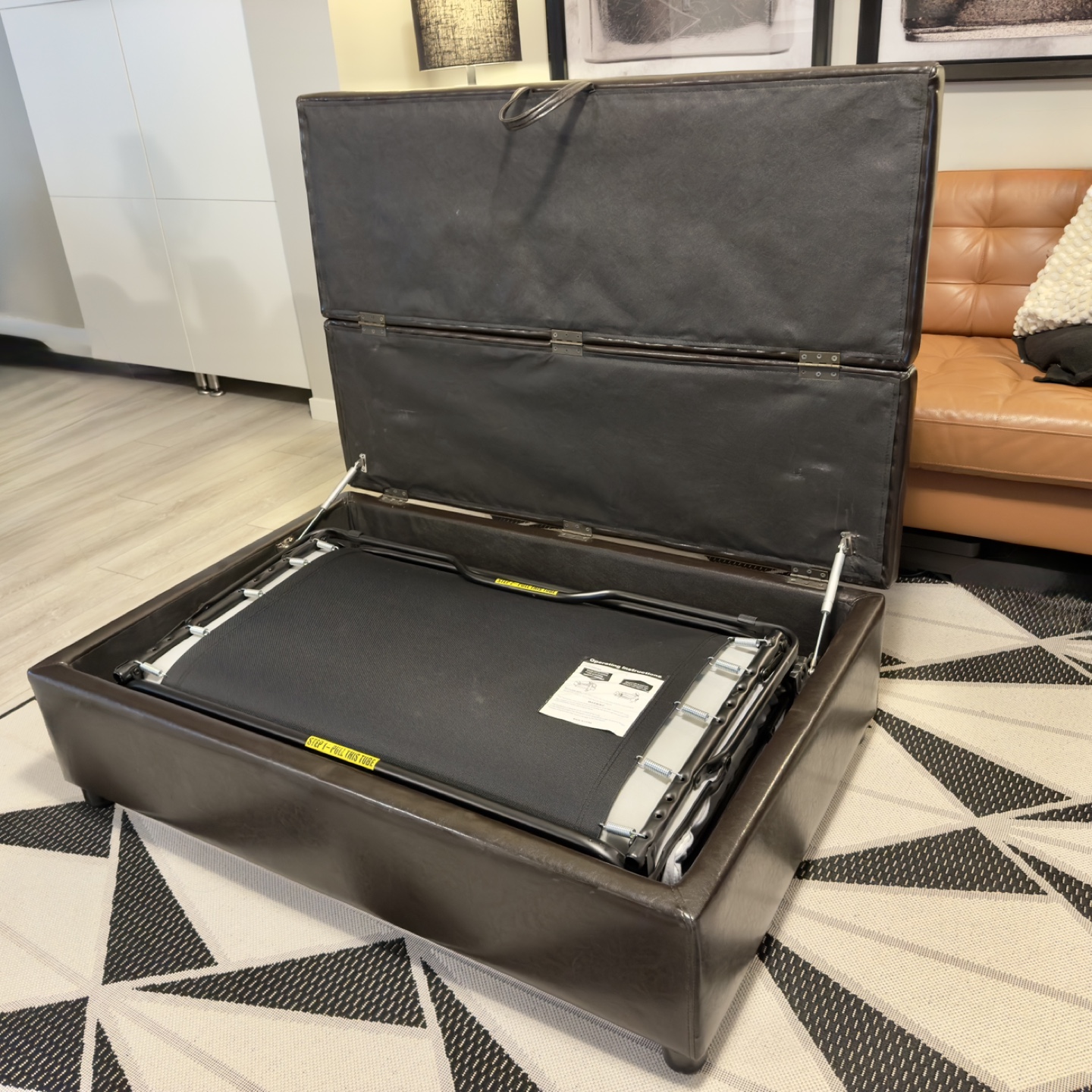 Fold-out Sofa Bed Ottoman - photo 3