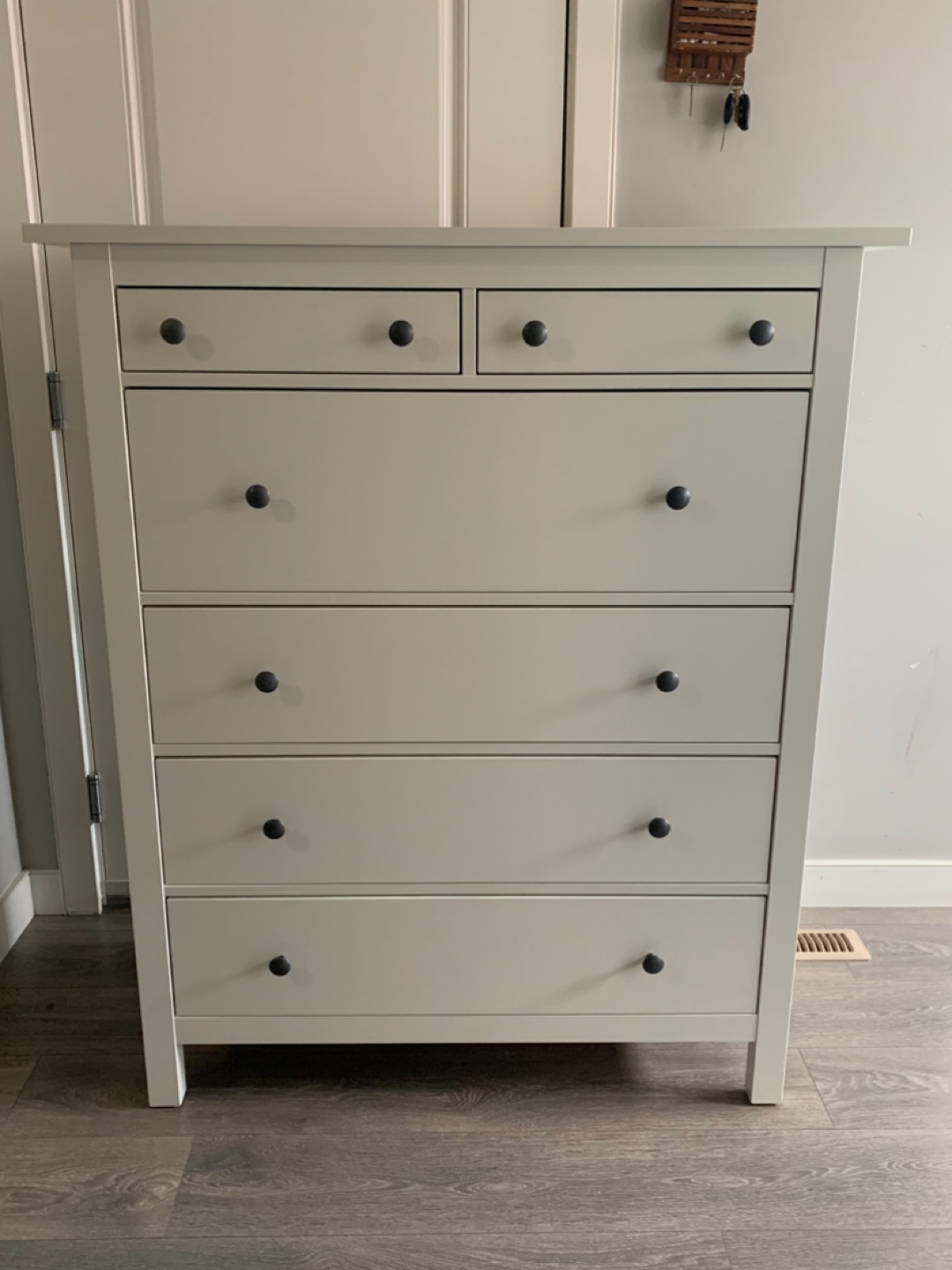 White tall dresser