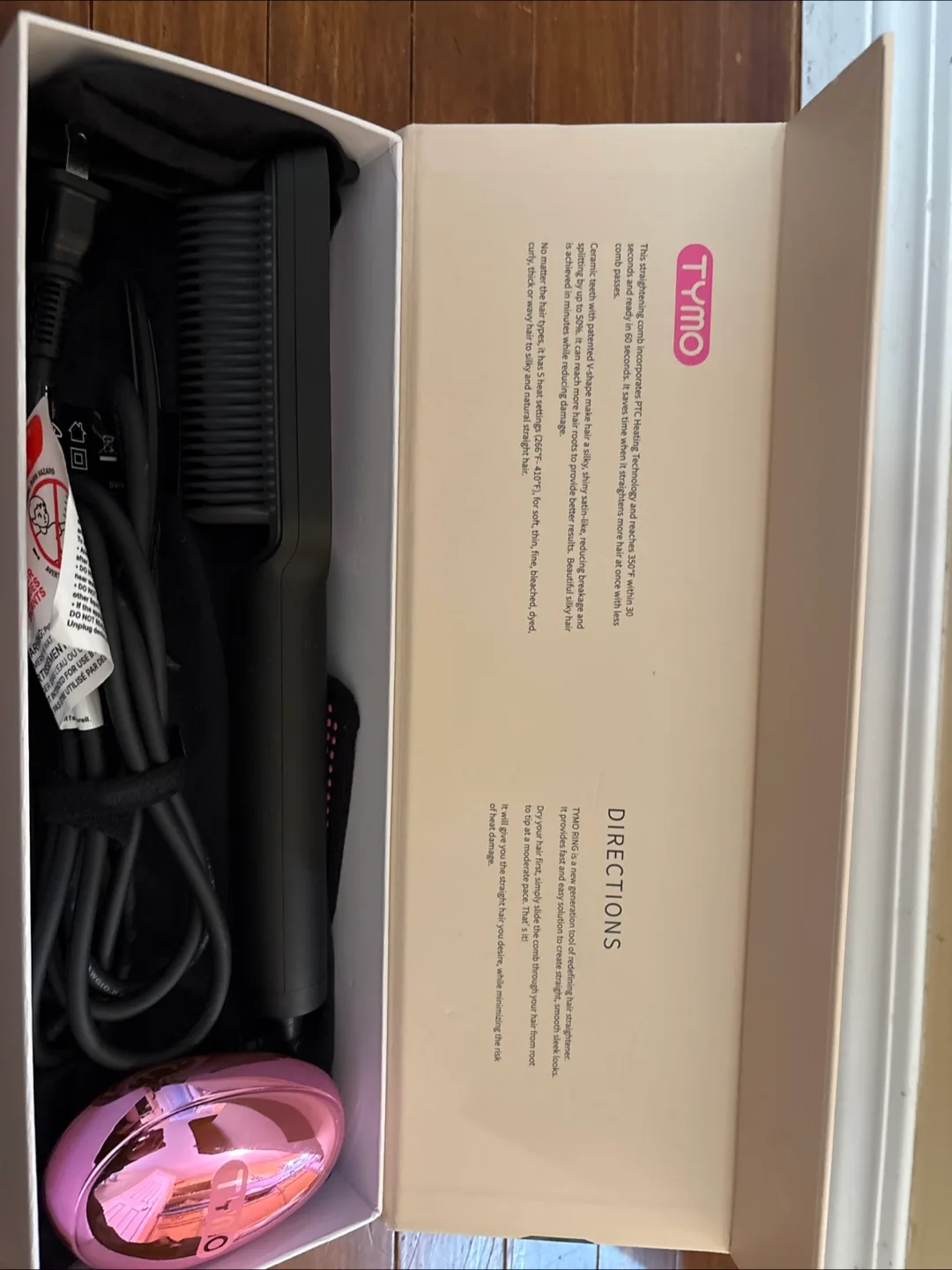 Tymo Ring Hair Straightening Comb image indicator(2)