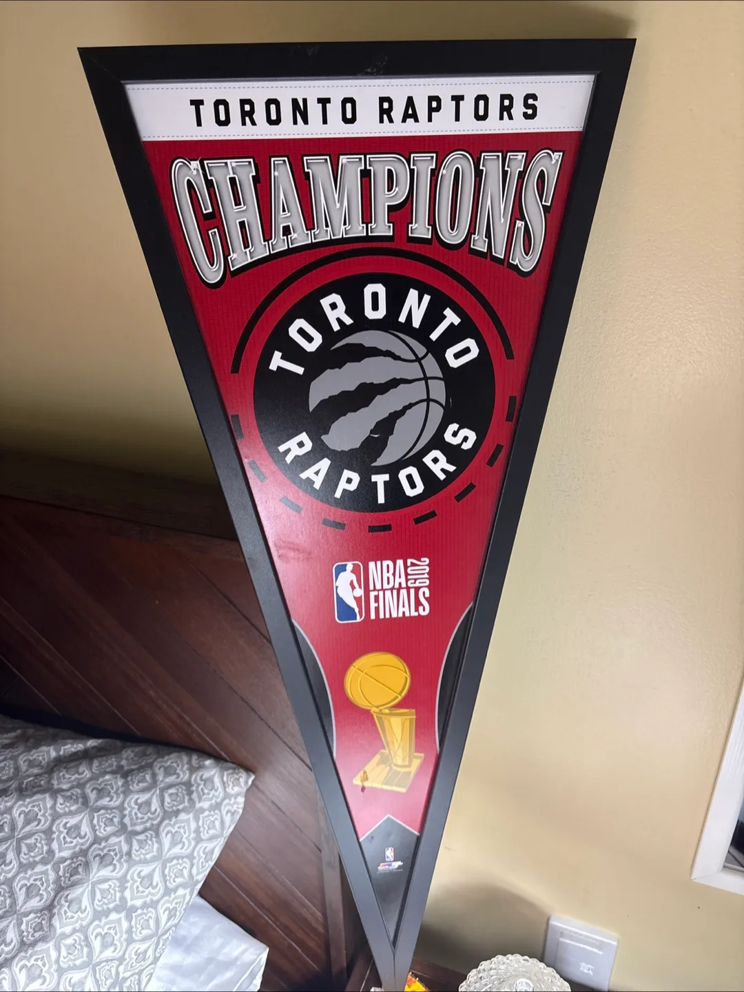 Framed Toronto Raptors 2019 NBA Champions Pennant thumbnail