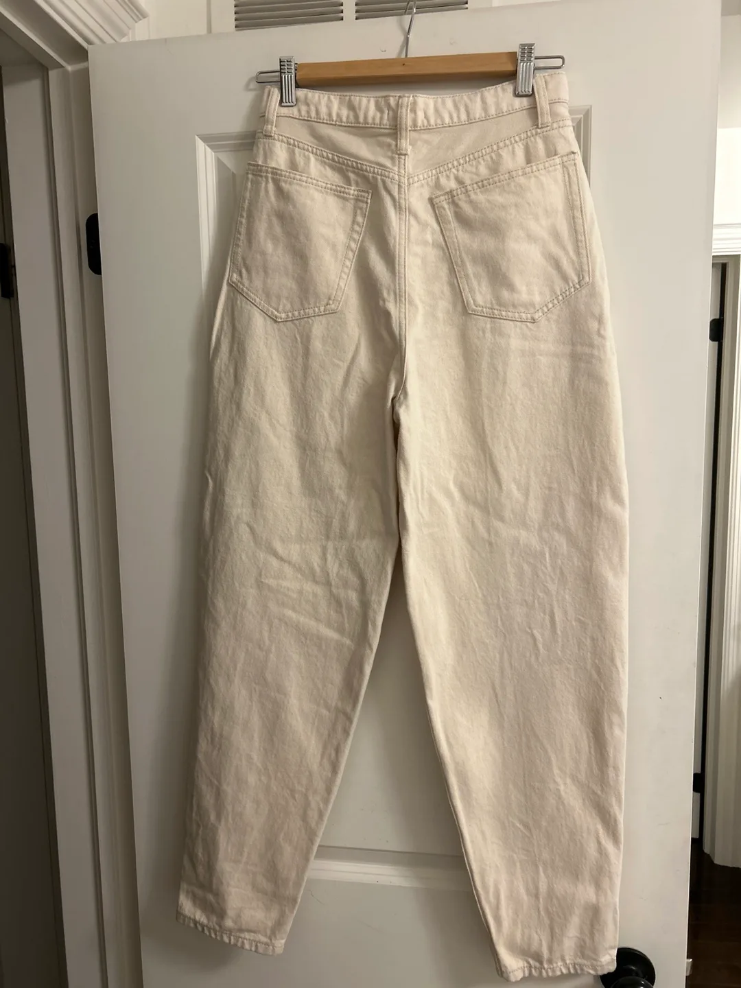WEWOREWHAT Size 26 Beige Baggy Jeans image indicator(2)