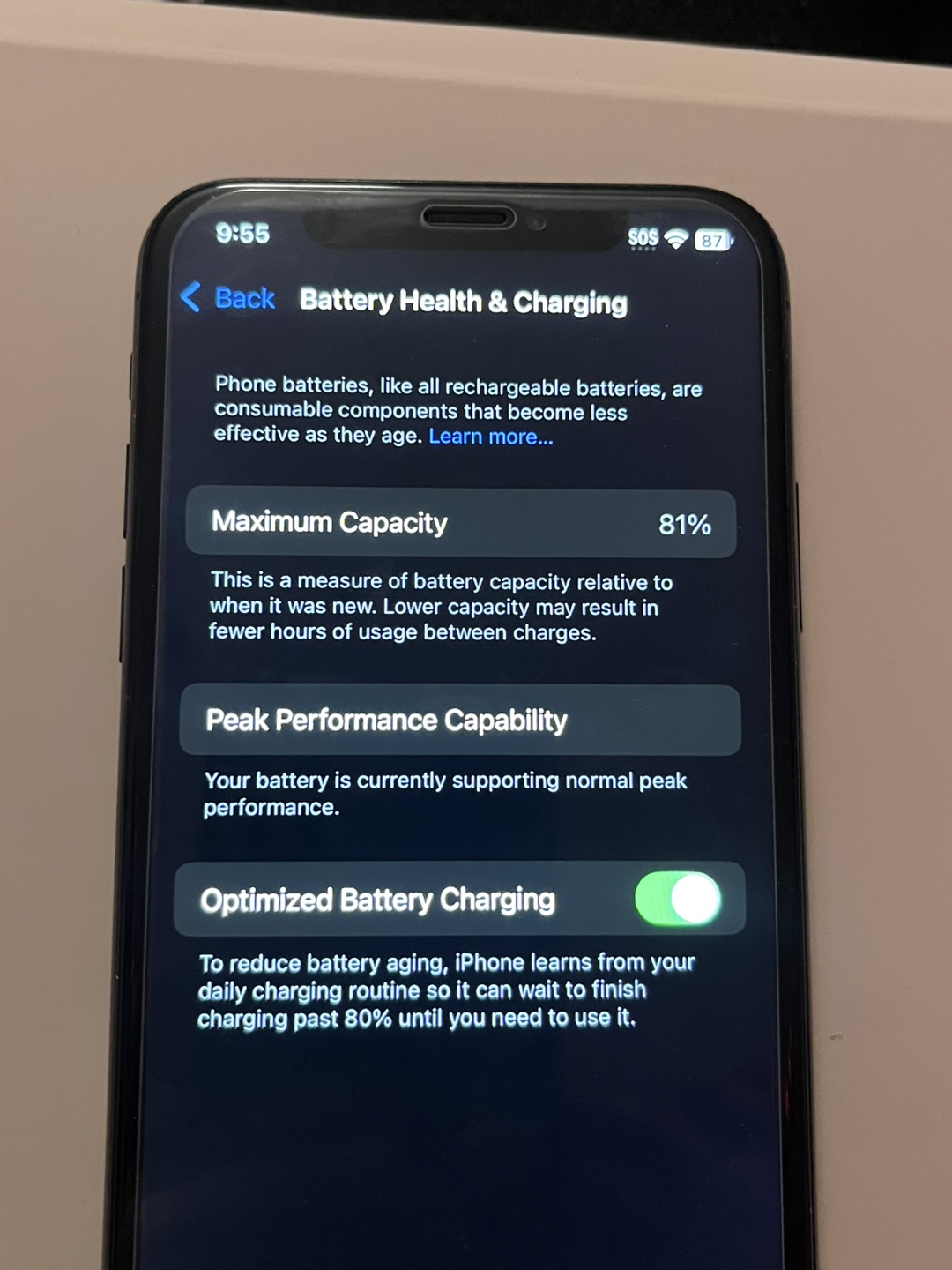 iPhone XS - 81% Battery Health - photo 3