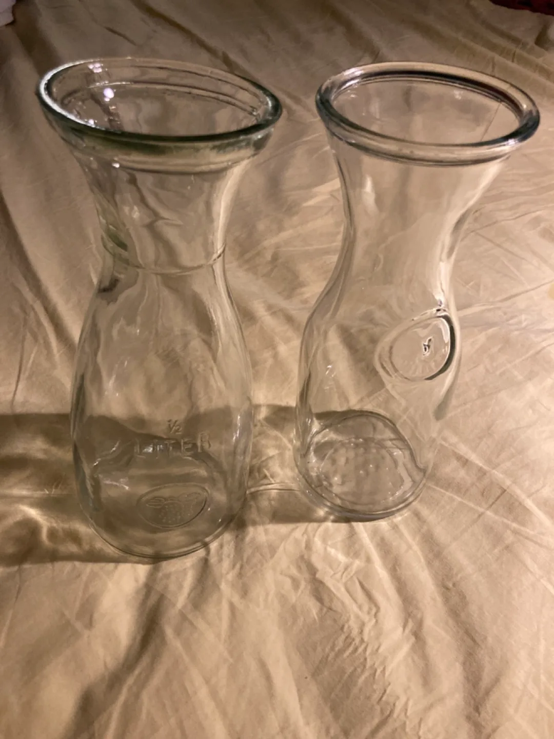 Two glass carafes thumbnail