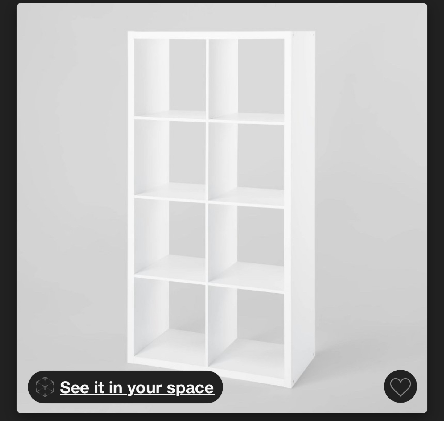 White Cube Storage Shelf Organizer - photo 2