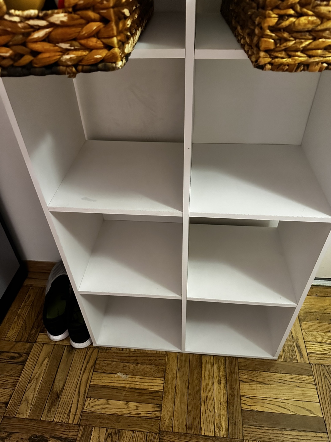 White Cube Storage Shelf Organizer
