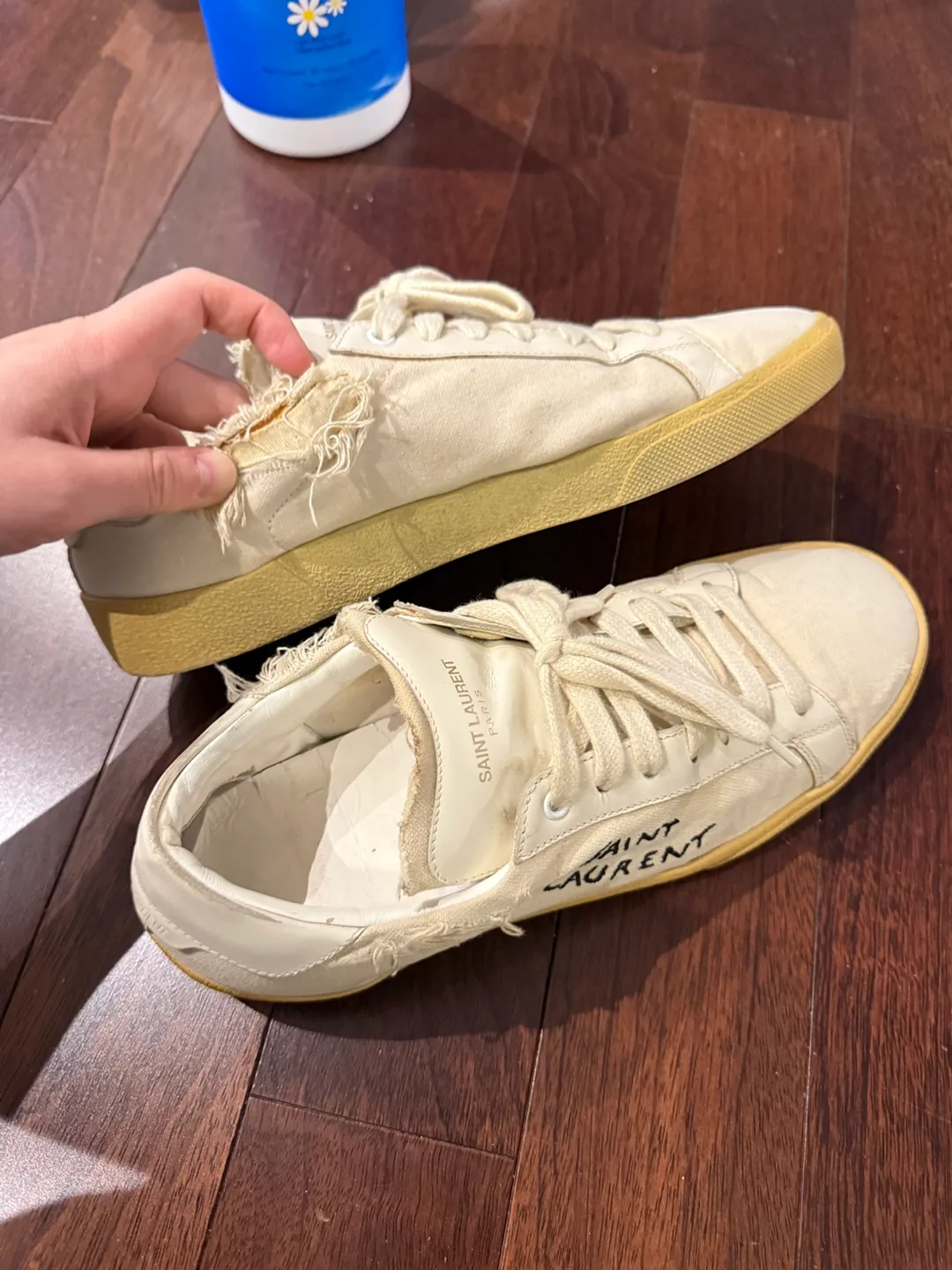 Saint Laurent Distressed Court Classic Sneakers image indicator(5)