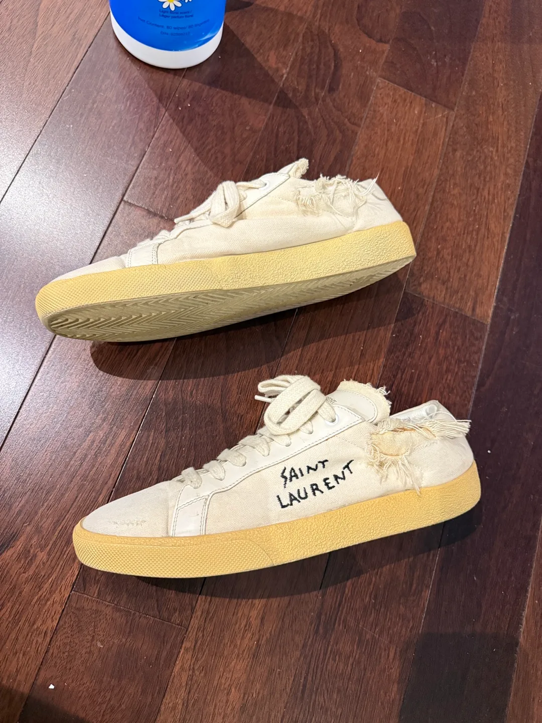 Saint Laurent Distressed Court Classic Sneakers image indicator(2)