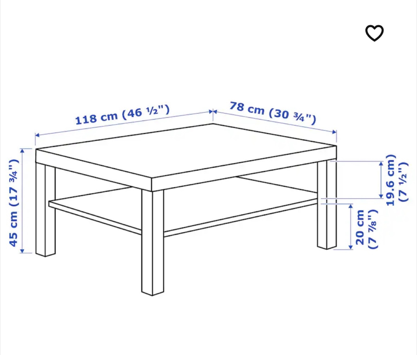 IKEA Lack Coffee Table - Dark Brown - photo 3