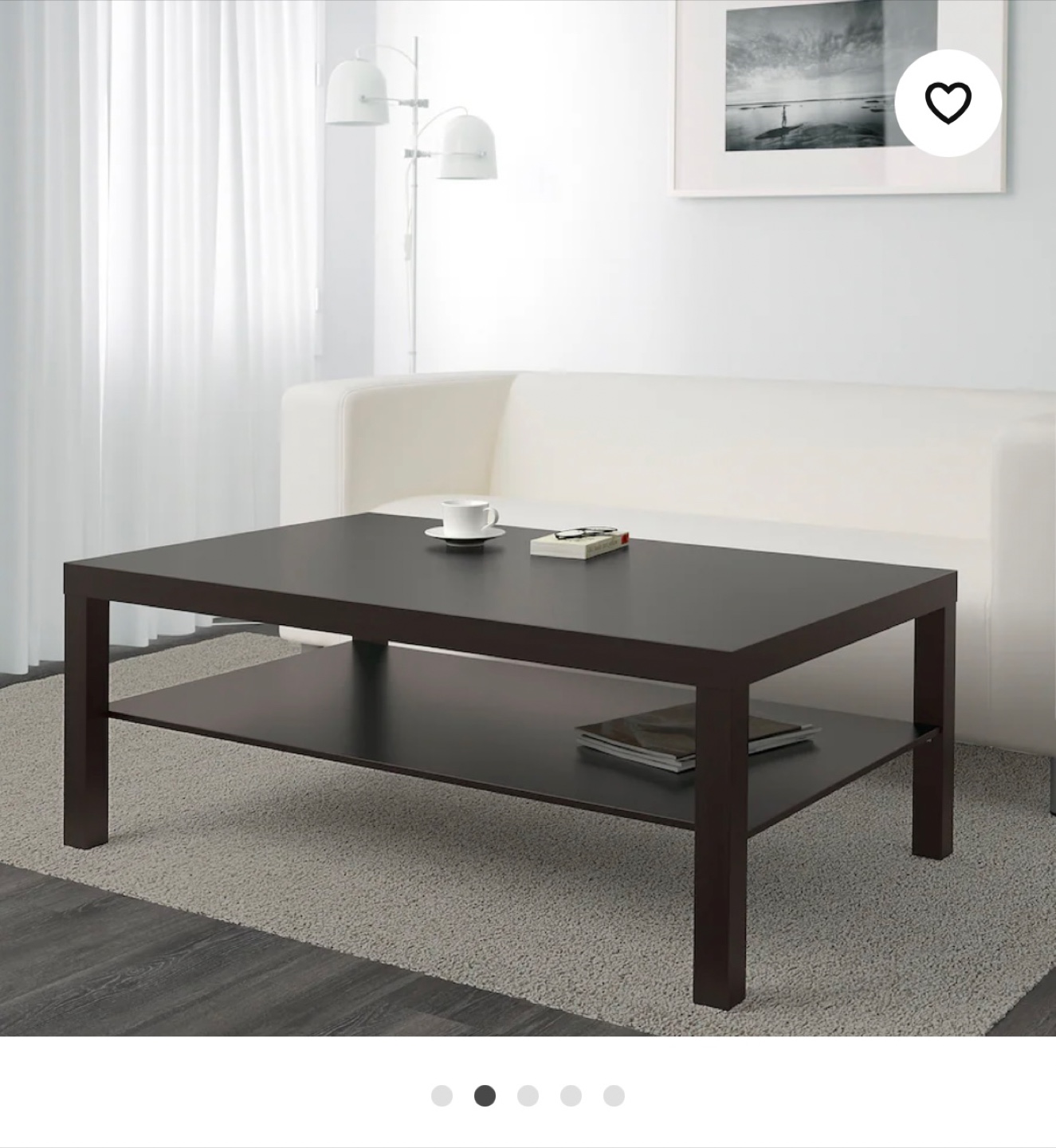 IKEA Lack Coffee Table - Dark Brown
