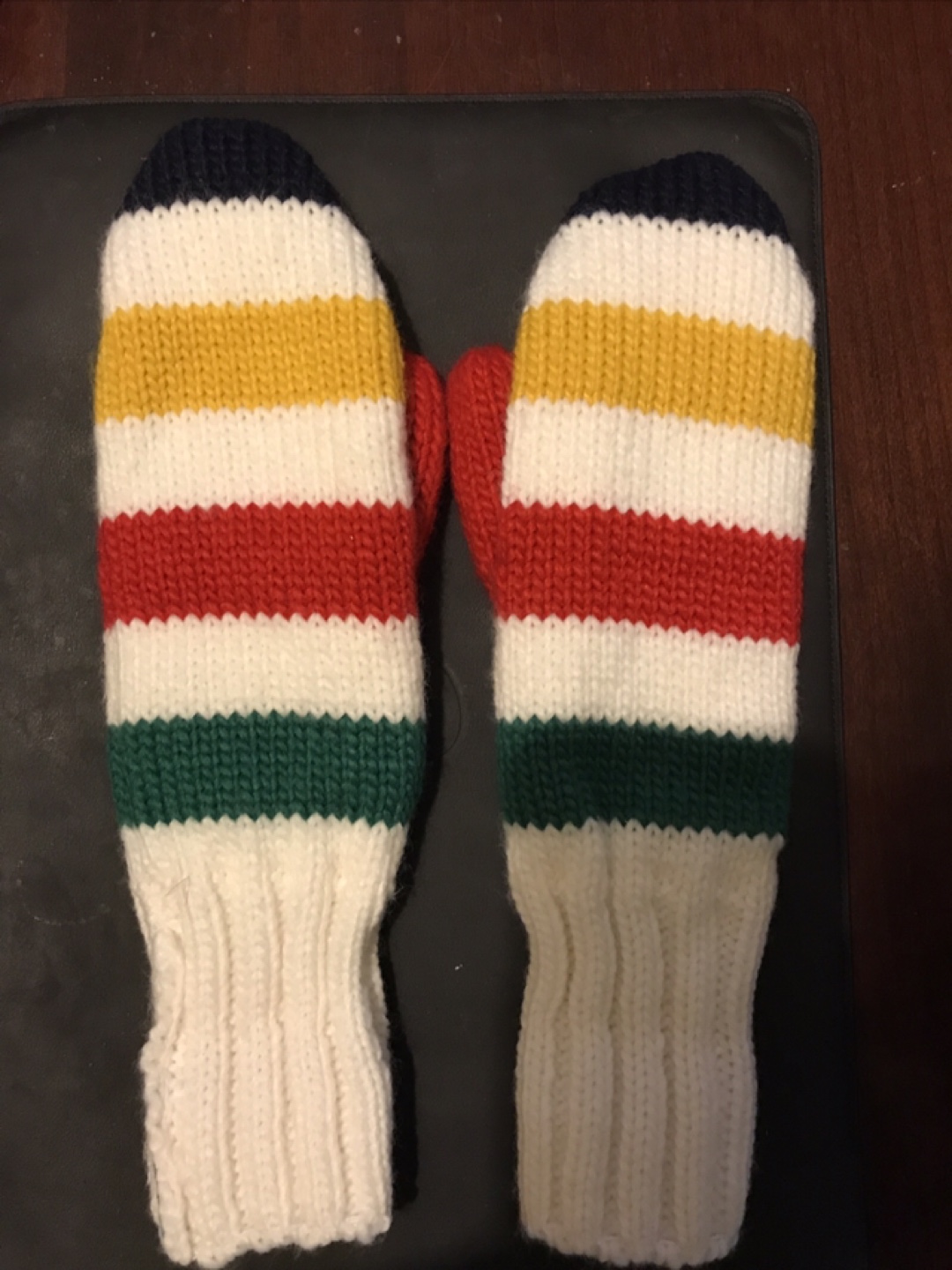 Hudson Bay Hand Knit Mittens - Collectible