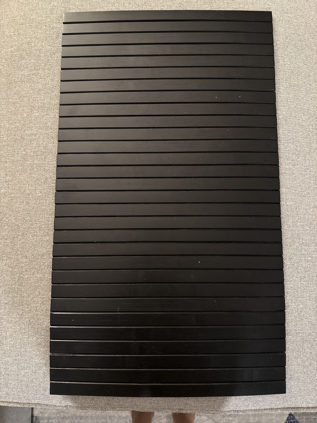 Black Wooden Armrest Tray - photo 2