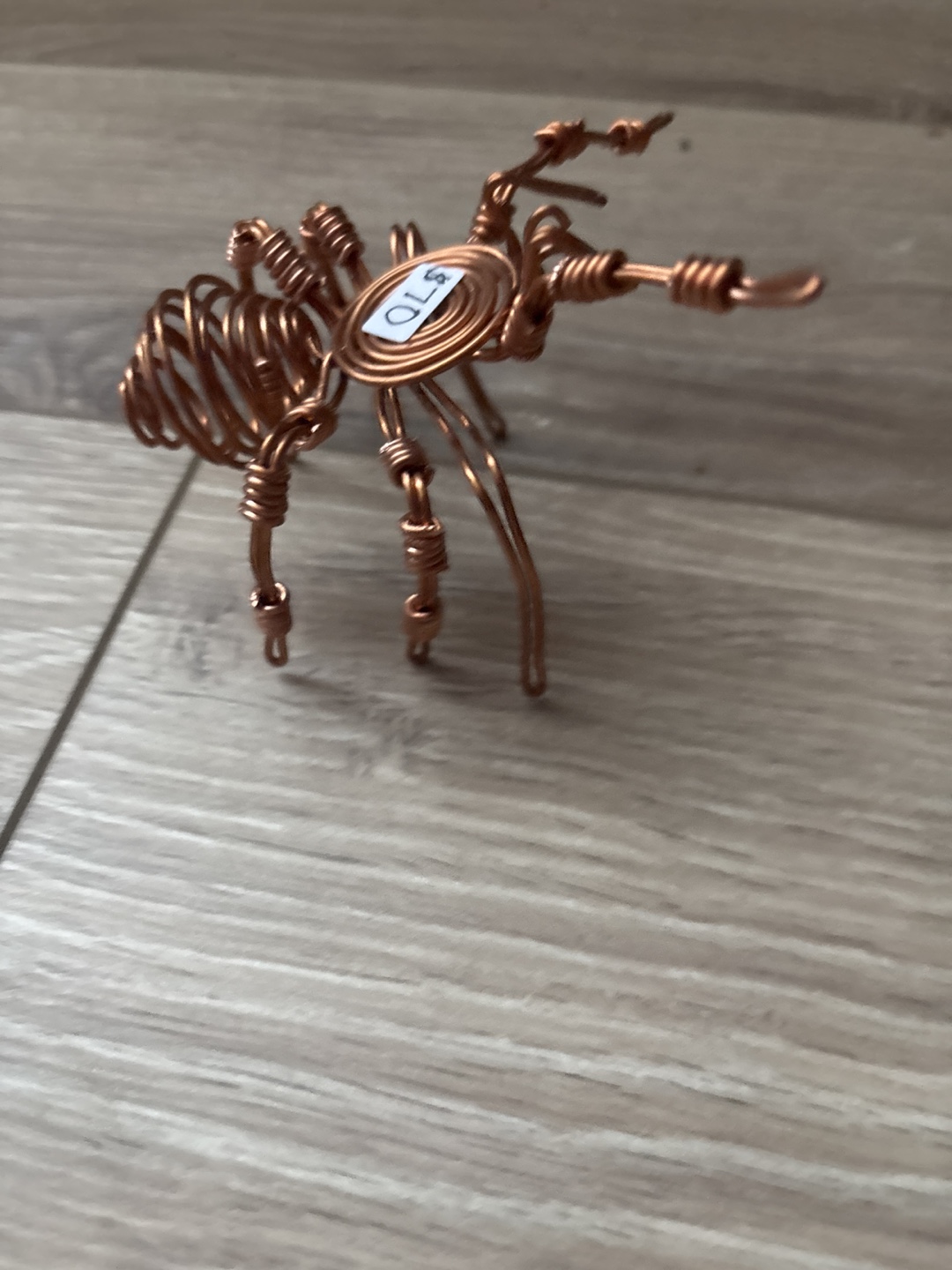 Copper Wire Spider Sculpture - photo 2