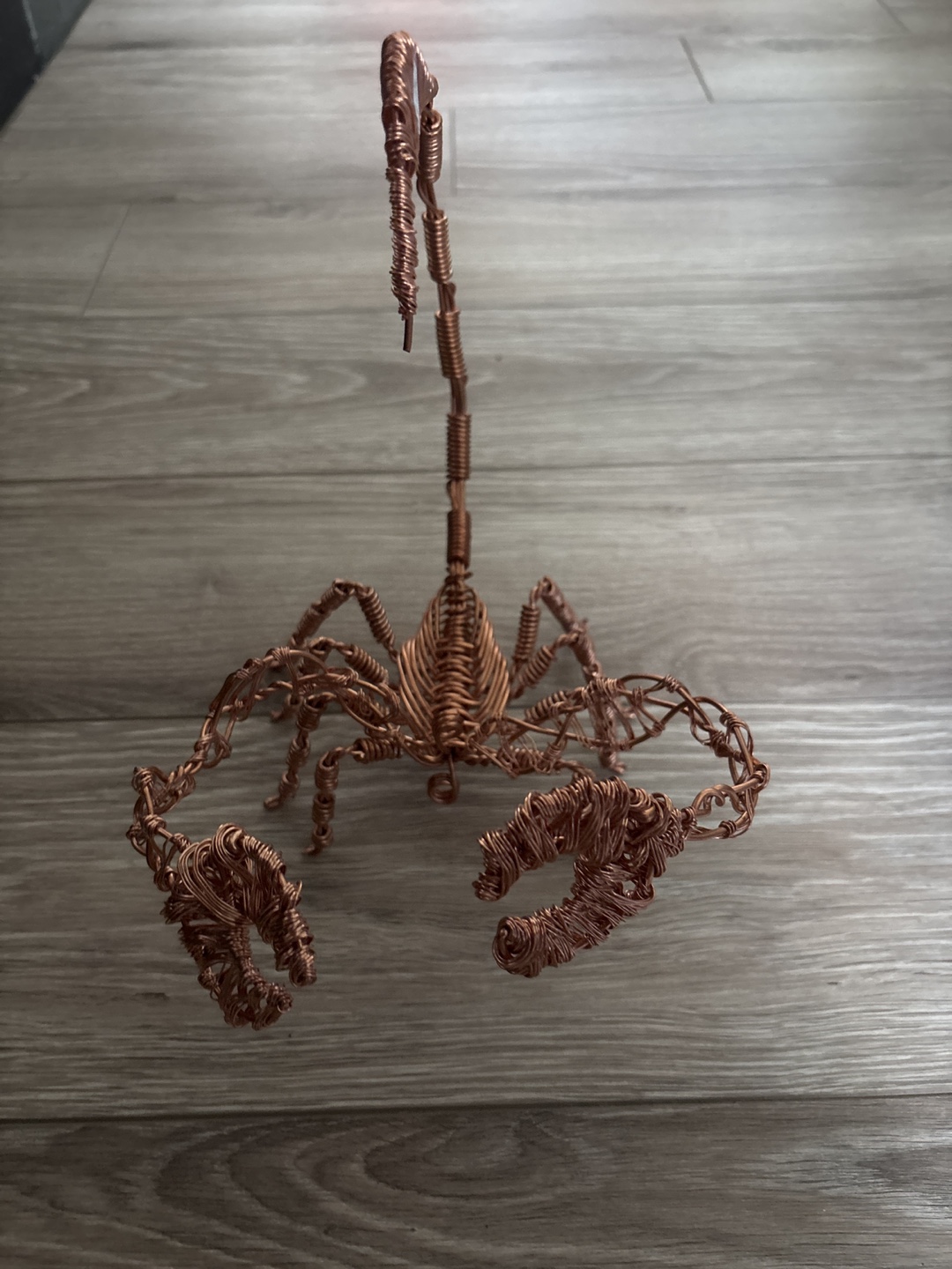 Copper Wire Scorpion Sculpture