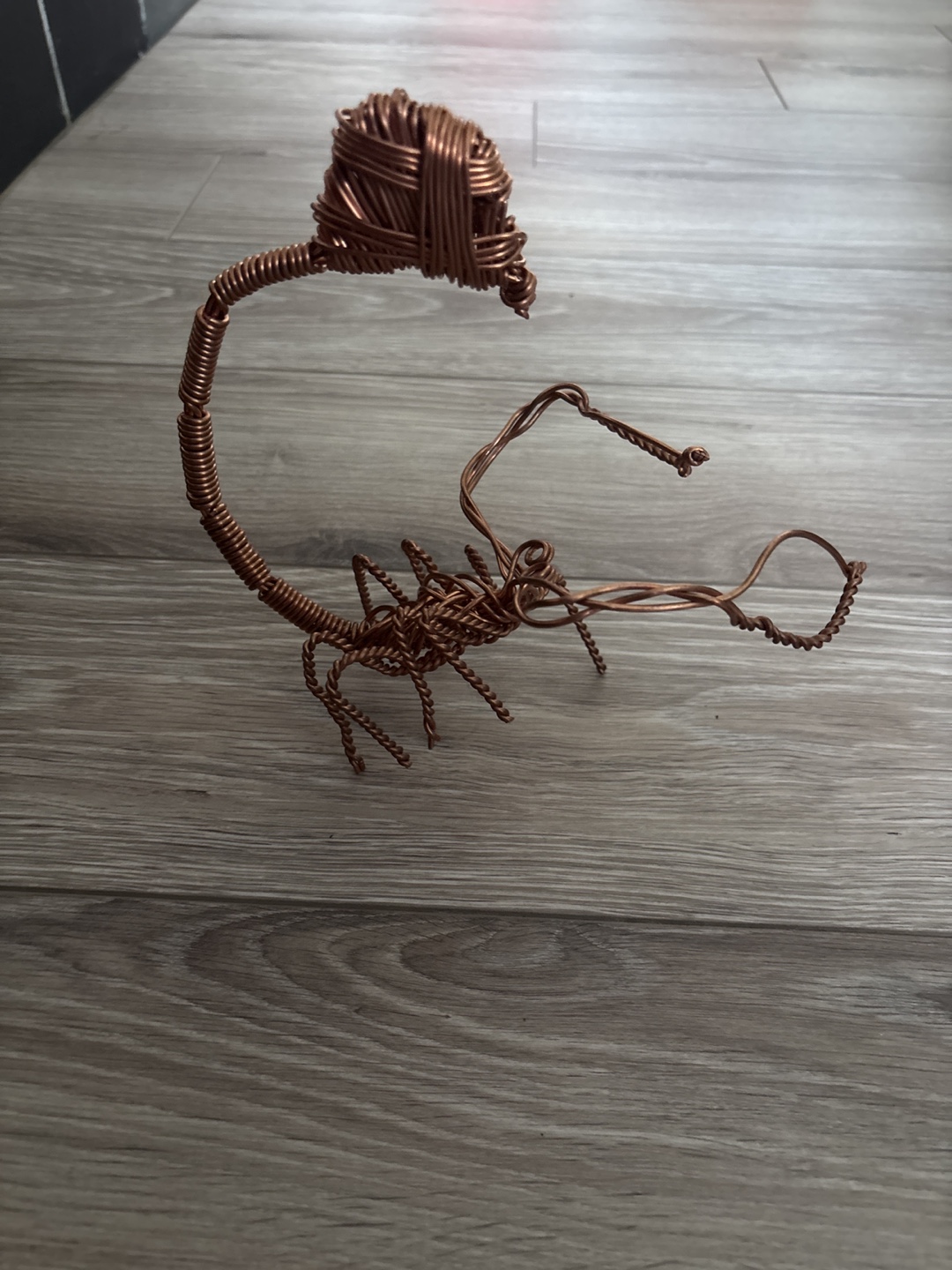 Copper Wire Scorpion Sculpture
