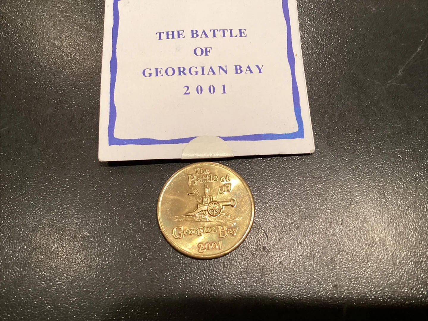2001 BATTLE OF GEORGIAN BAY Medallion ! thumbnail