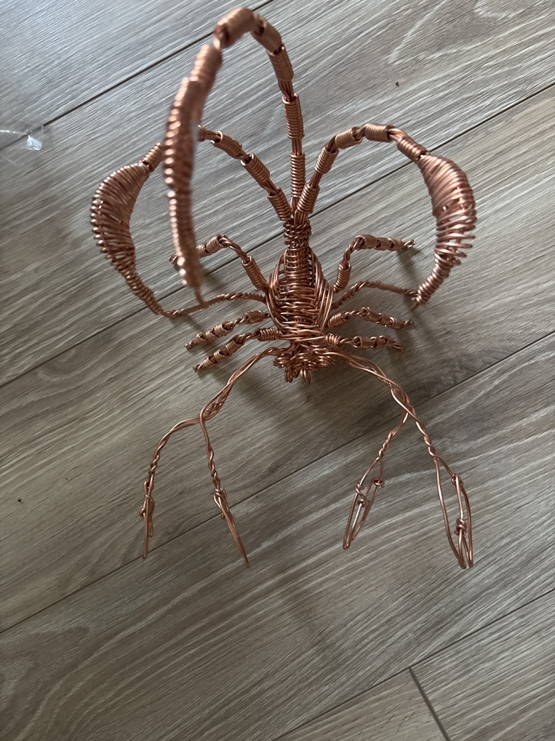 Copper Wire Scorpion Sculpture