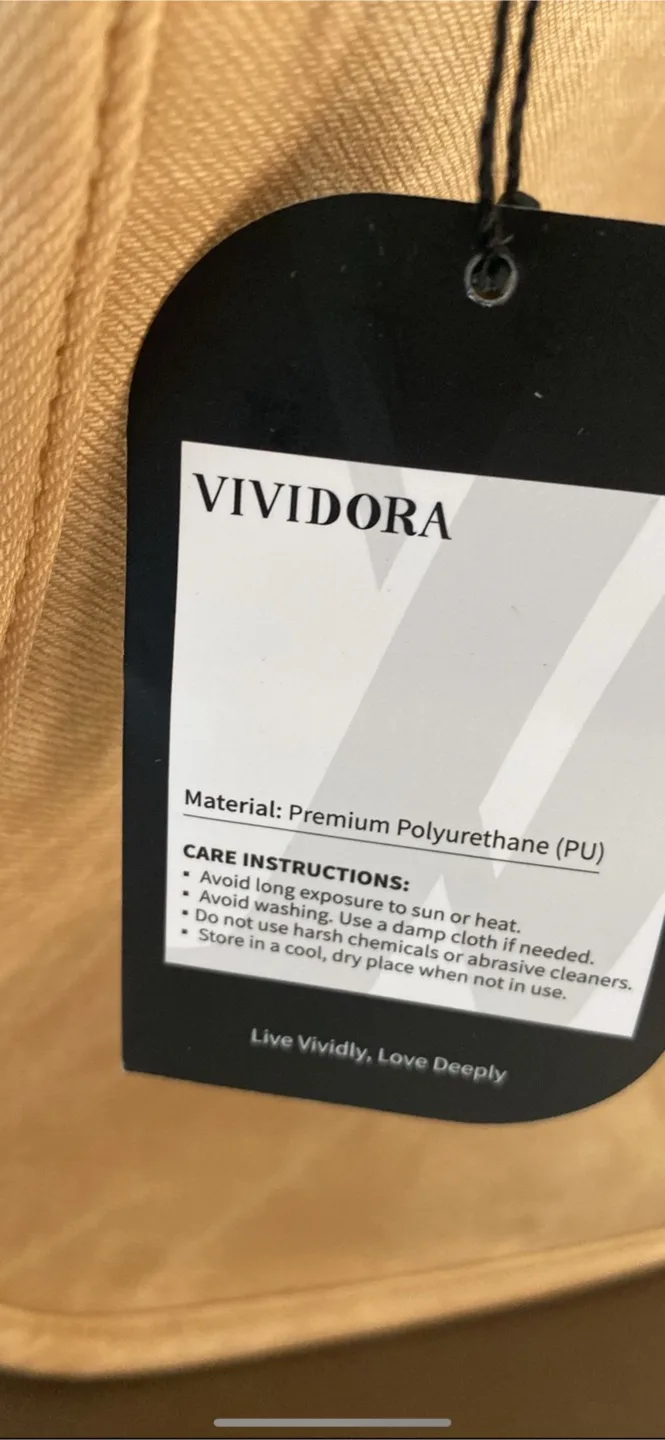 VIVIDORA Tan Crossbody Bag with 3 interchangeable straps image indicator(5)