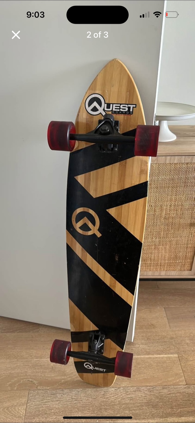 Quest Super Cruiser Bamboo Longboard 44" - photo 2