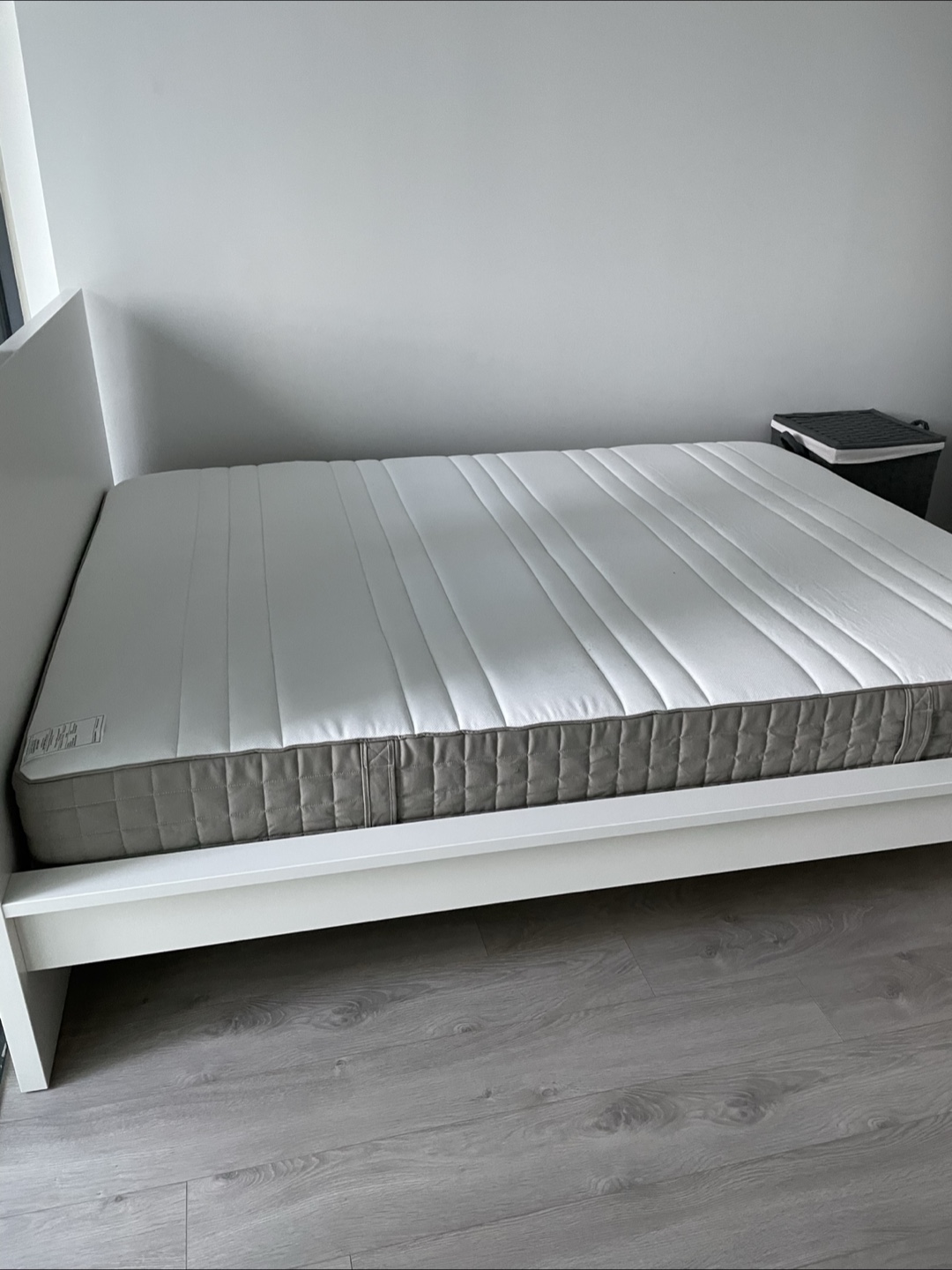 IKEA Malm Queen Bed Frame + Mattress - photo 2