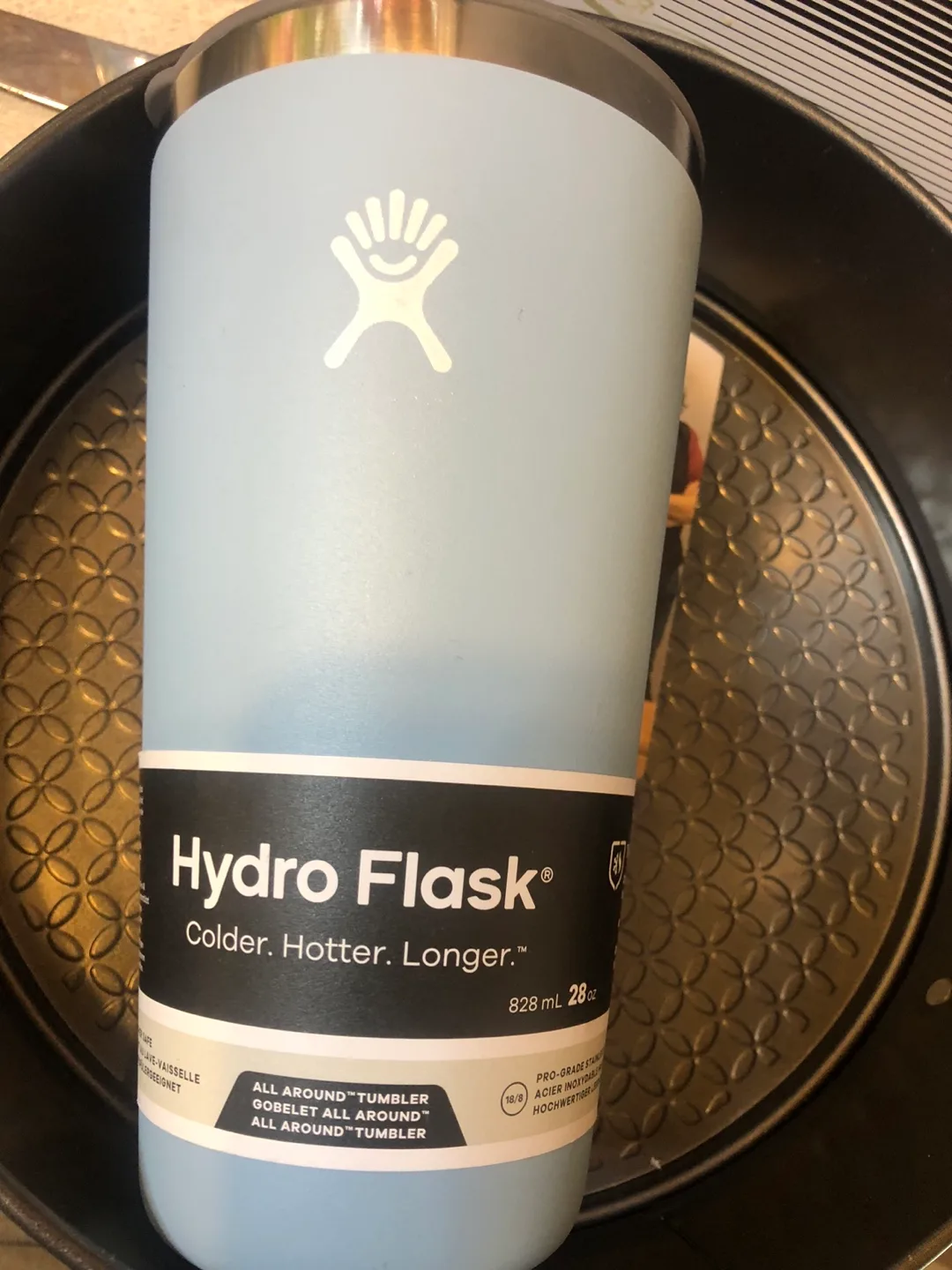 🏒NEW Hydro Flask 28 oz Tumbler - Light Blue thumbnail