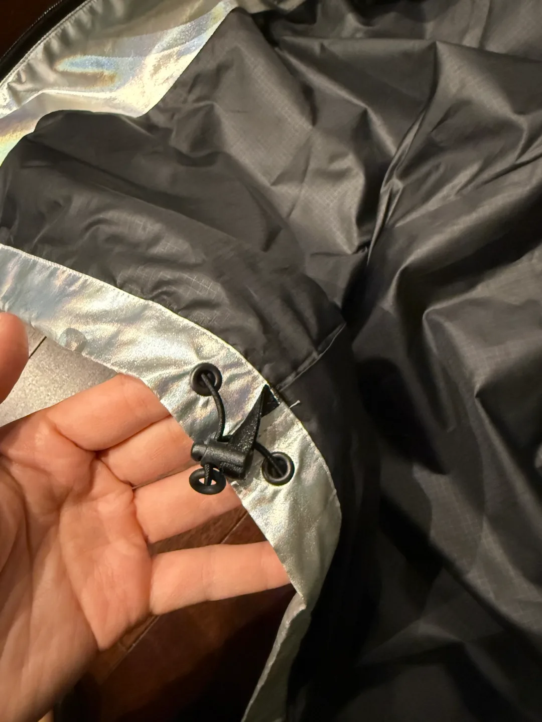 Brand New A Bathing Ape Silver Shark Hoodie Jacket Size Small image indicator(7)