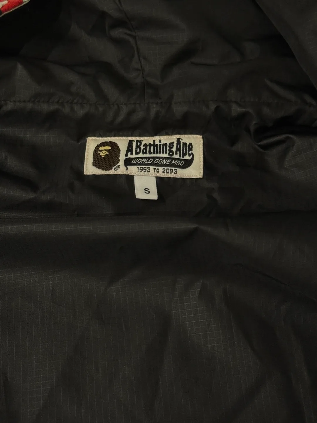 Brand New A Bathing Ape Silver Shark Hoodie Jacket Size Small image indicator(3)