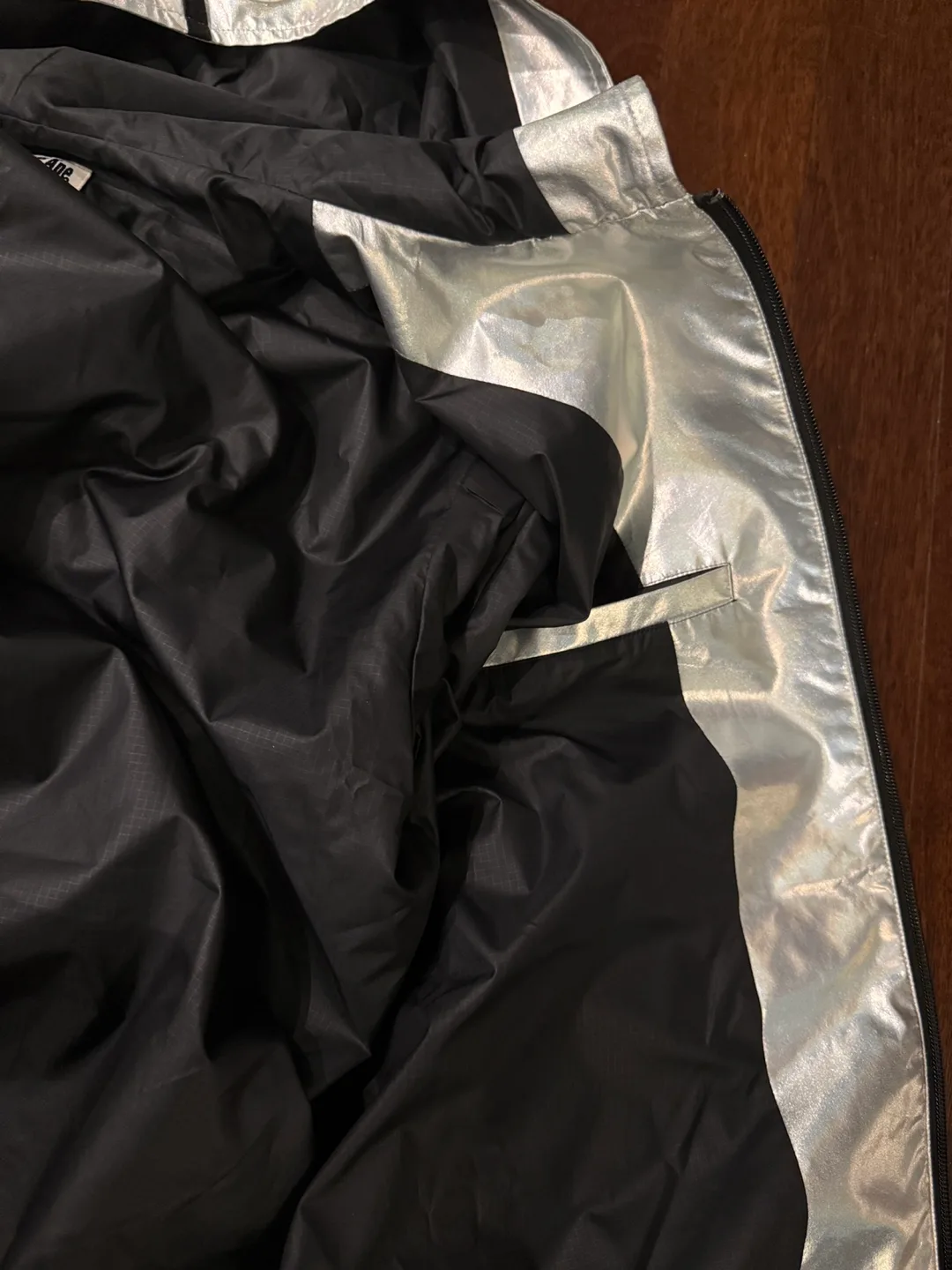 Brand New A Bathing Ape Silver Shark Hoodie Jacket Size Small image indicator(9)