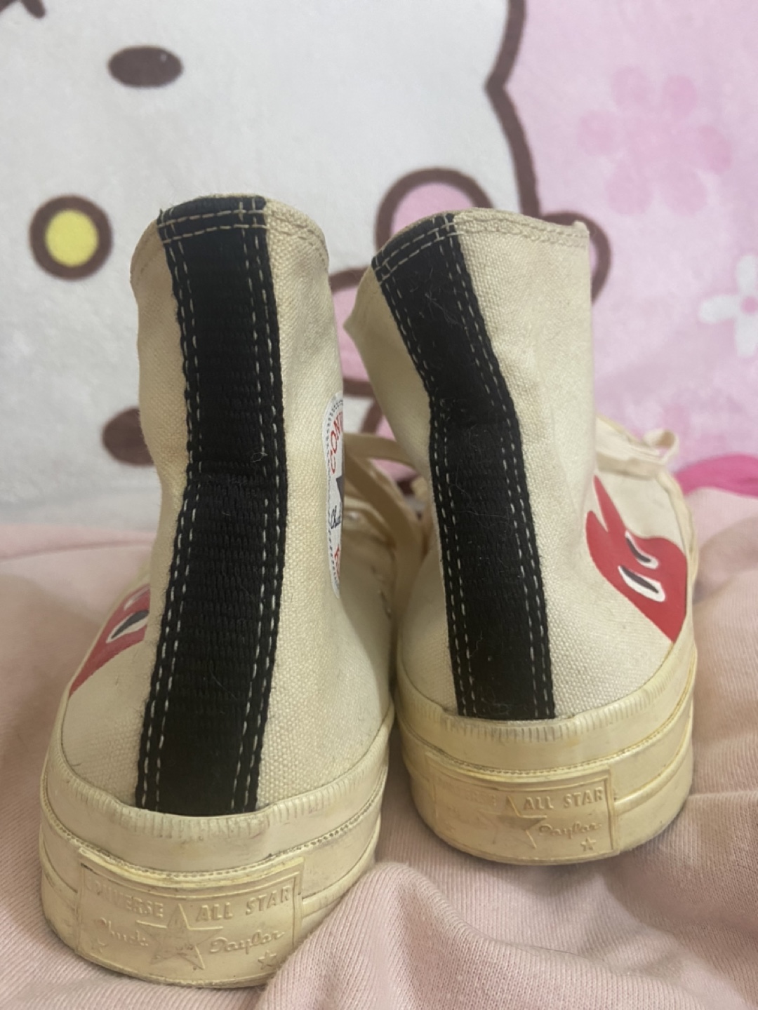 commes des garcon converse size 6 mens 8 womens - photo 3