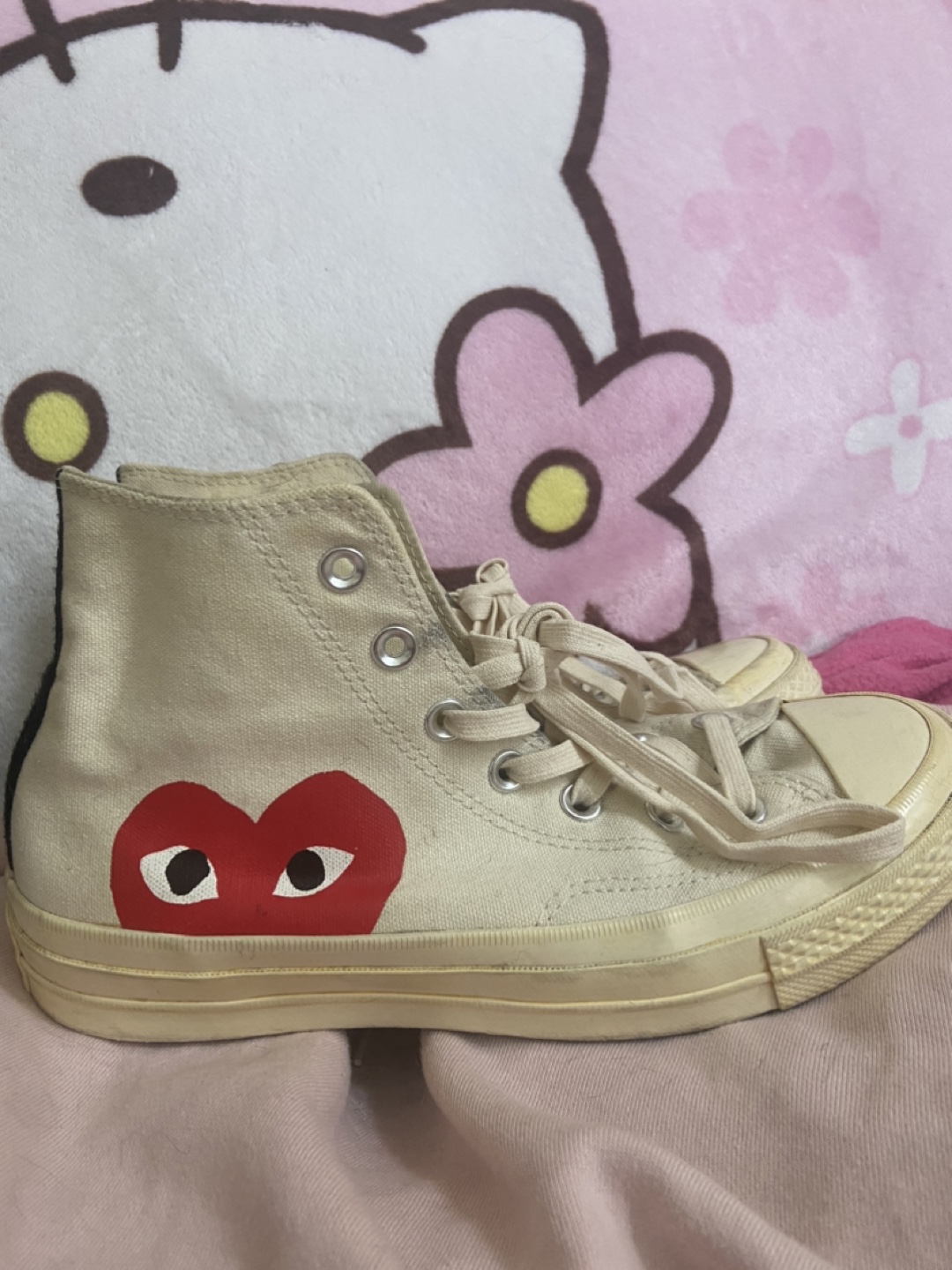 commes des garcon converse size 6 mens 8 womens