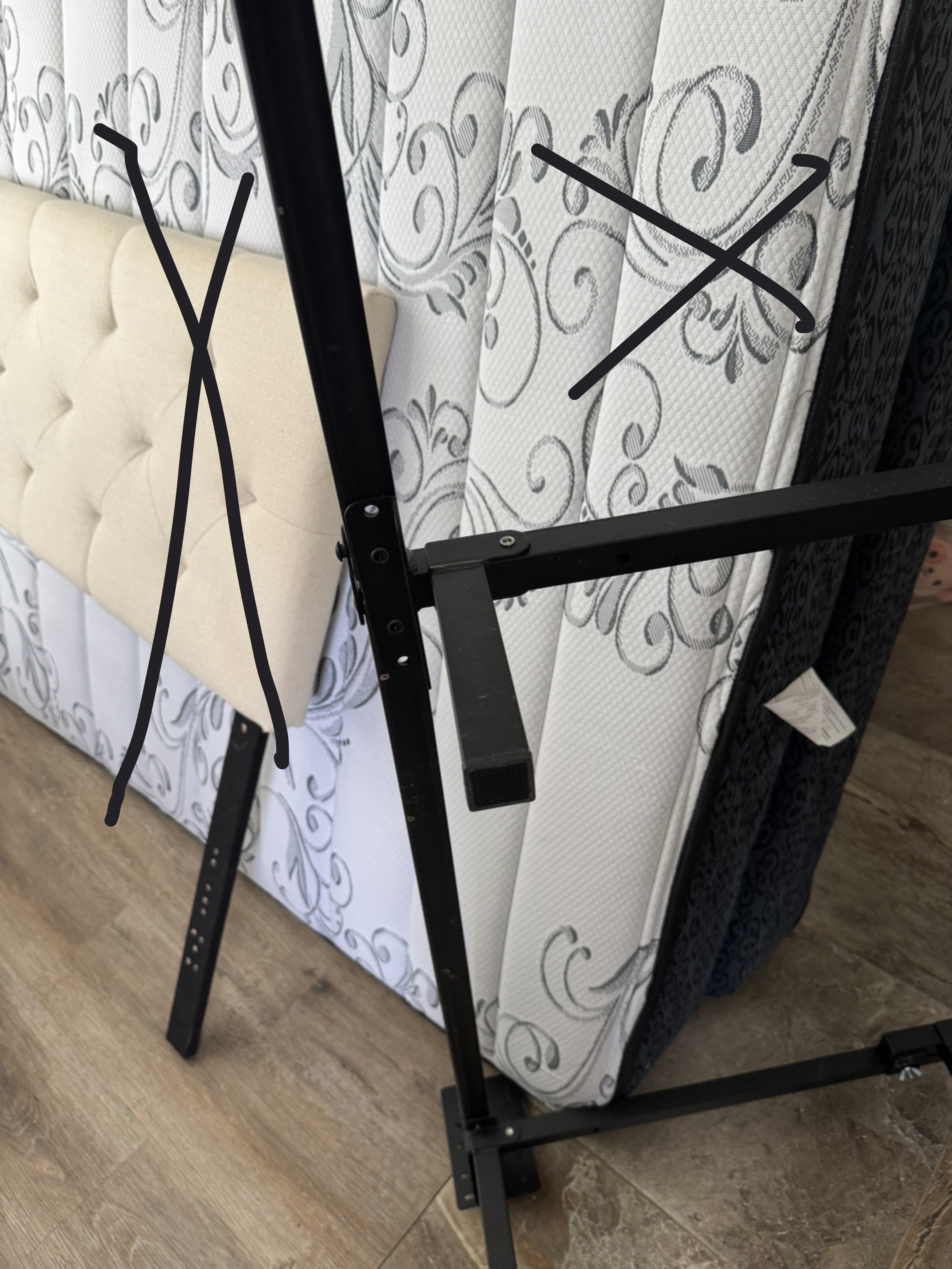 Metal Bed Frame , adjustable to various sizes , Twin/Full/Queen) - photo 2