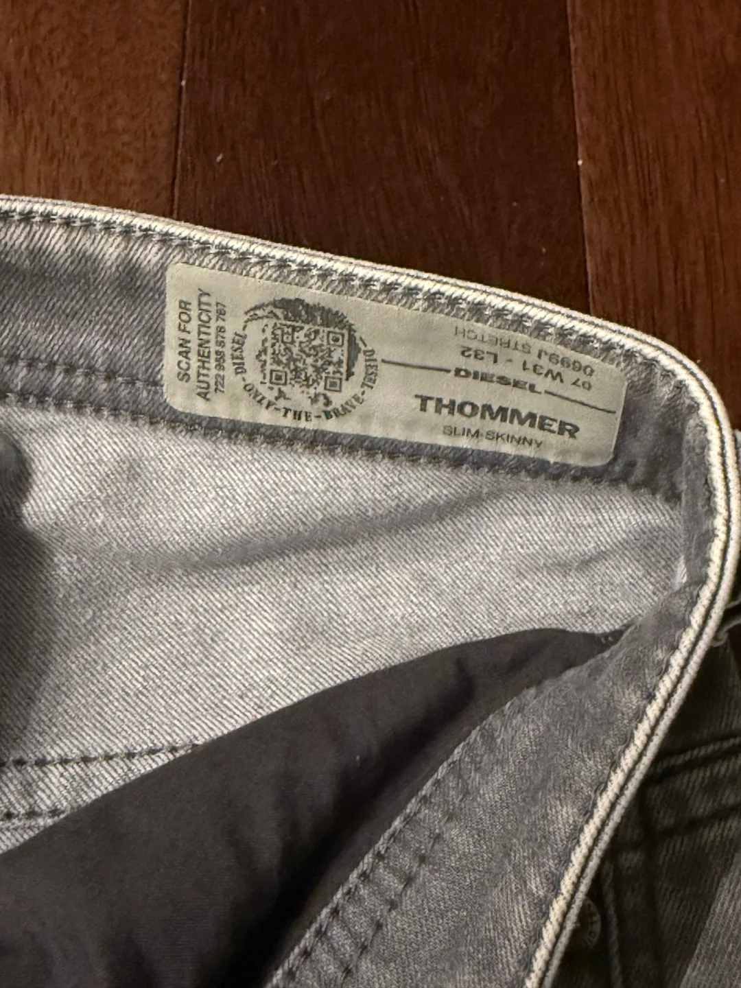 Diesel Thommer Slim Skinny Jeans - Grey image indicator(2)