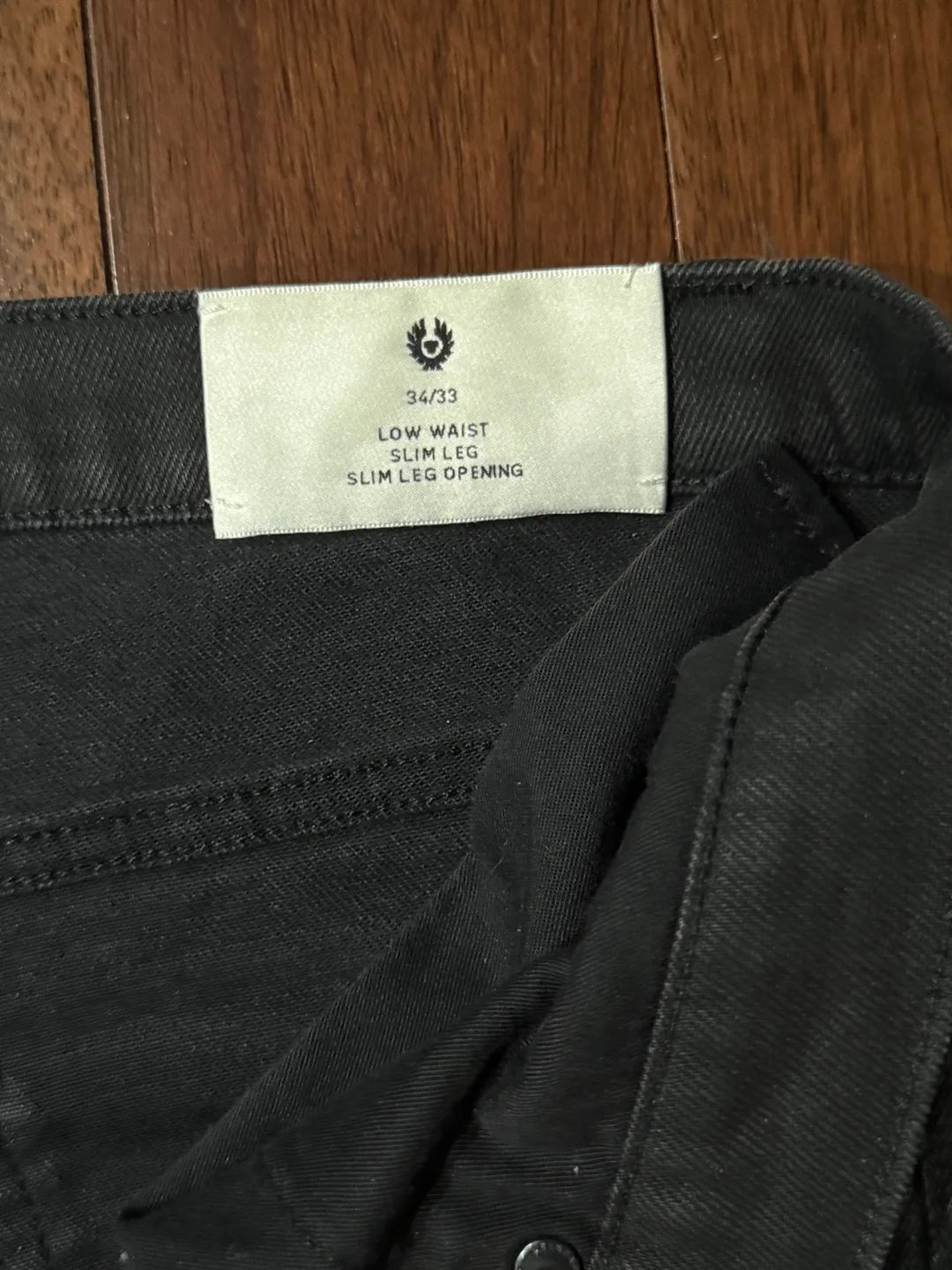Belstaff England 1924 Men's Black Slim Fit Cargo Jeans image indicator(4)