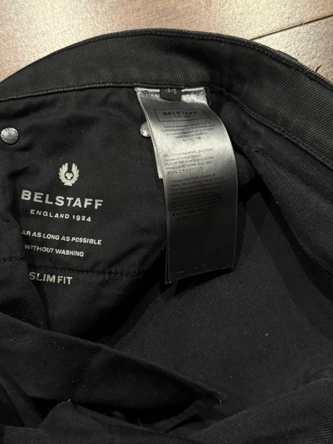 Belstaff England 1924 Men's Black Slim Fit Cargo Jeans image indicator(5)