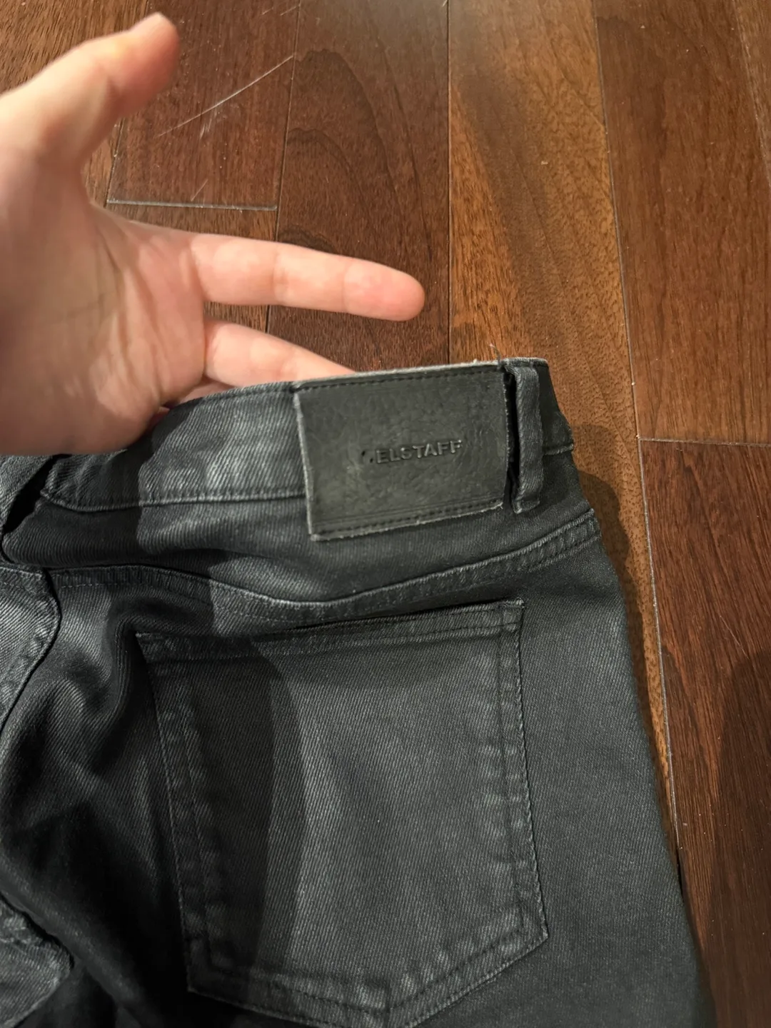 Belstaff England 1924 Men's Black Slim Fit Cargo Jeans image indicator(7)