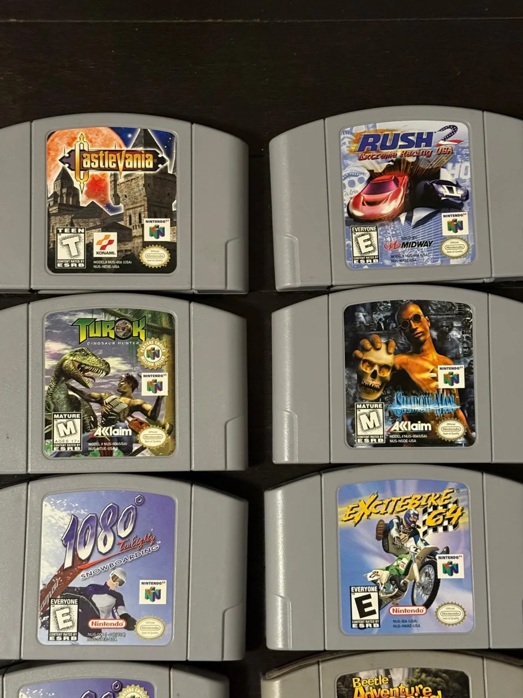 Lot of CIB and loose Gameboy and Nintendo 64 (N64) games image indicator(7)