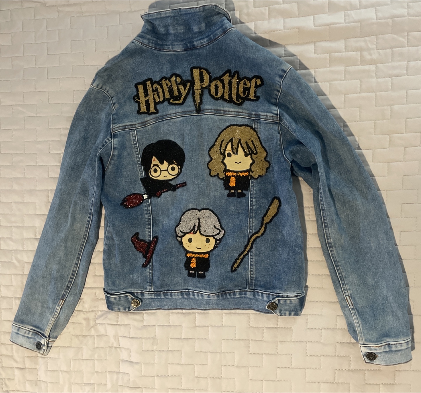 Harry Potter Jean Jacket - Size Medium 10-12 ages - photo 2
