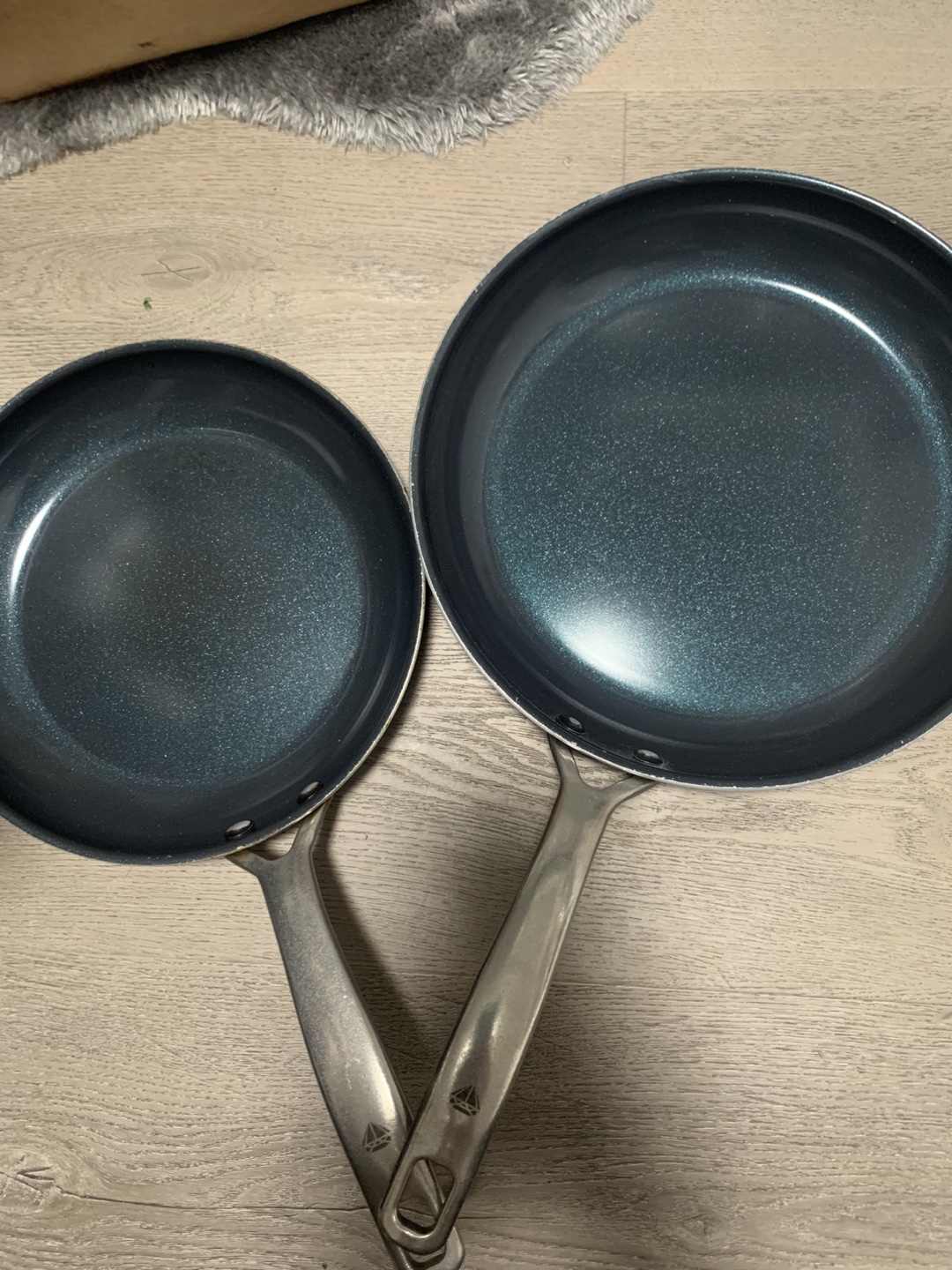 Set of 2 GreenLife Ceramic Non-Stick Frying Pans