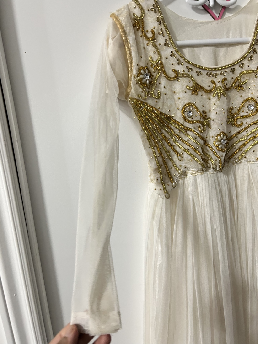 Beaded Off-White Anarkali Gown - photo 2