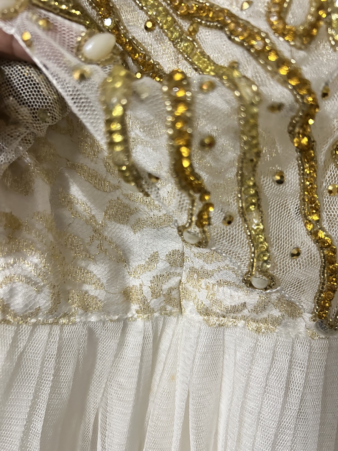 Beaded Off-White Anarkali Gown - photo 3