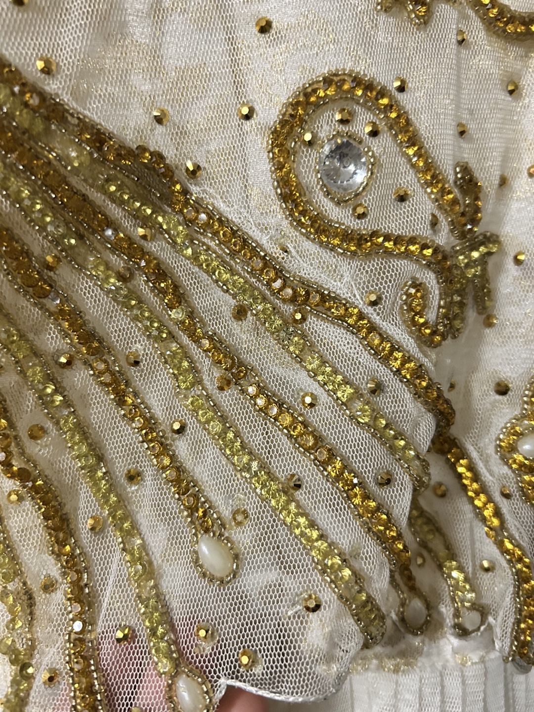 Beaded Off-White Anarkali Gown - photo 4
