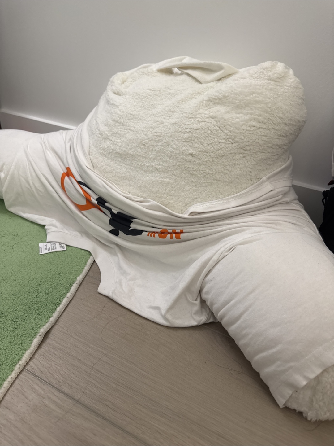 Fluffy White Pillow Body Pillow