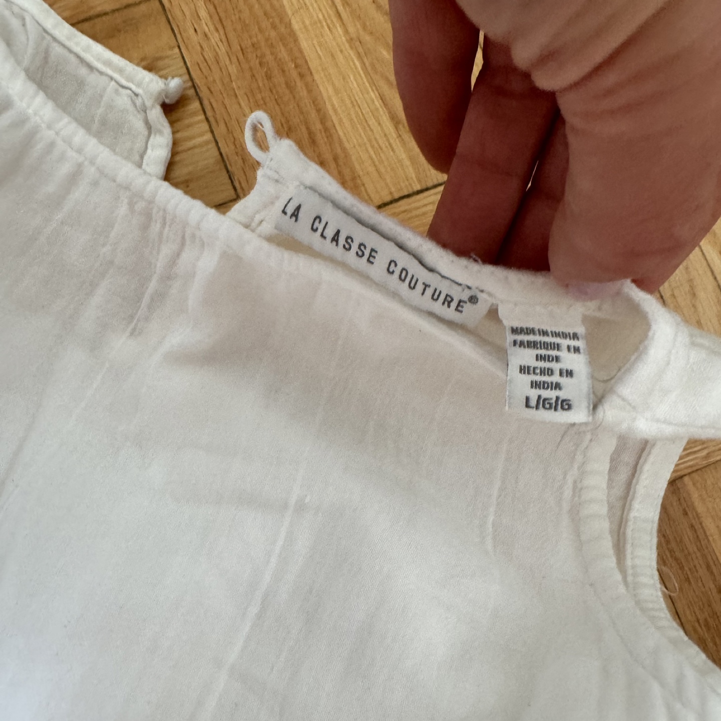 La Classe Couture White Crop Top and Skirt Set - photo 3